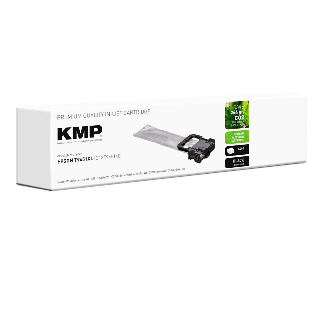 Tinta KMP H103 (zamjenska za HP 301XL) crna boja-1