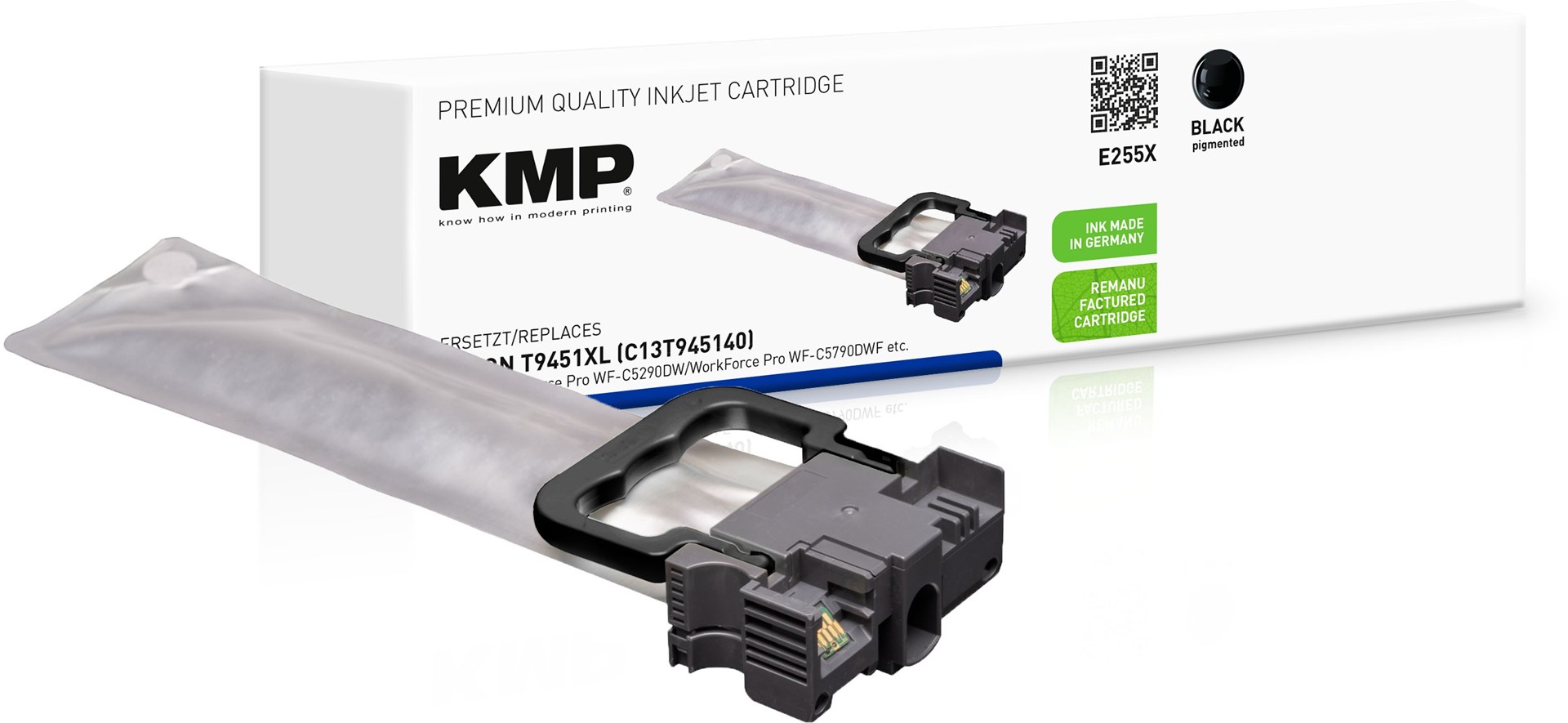 Tinta KMP H103 (zamjenska za HP 301XL) crna boja