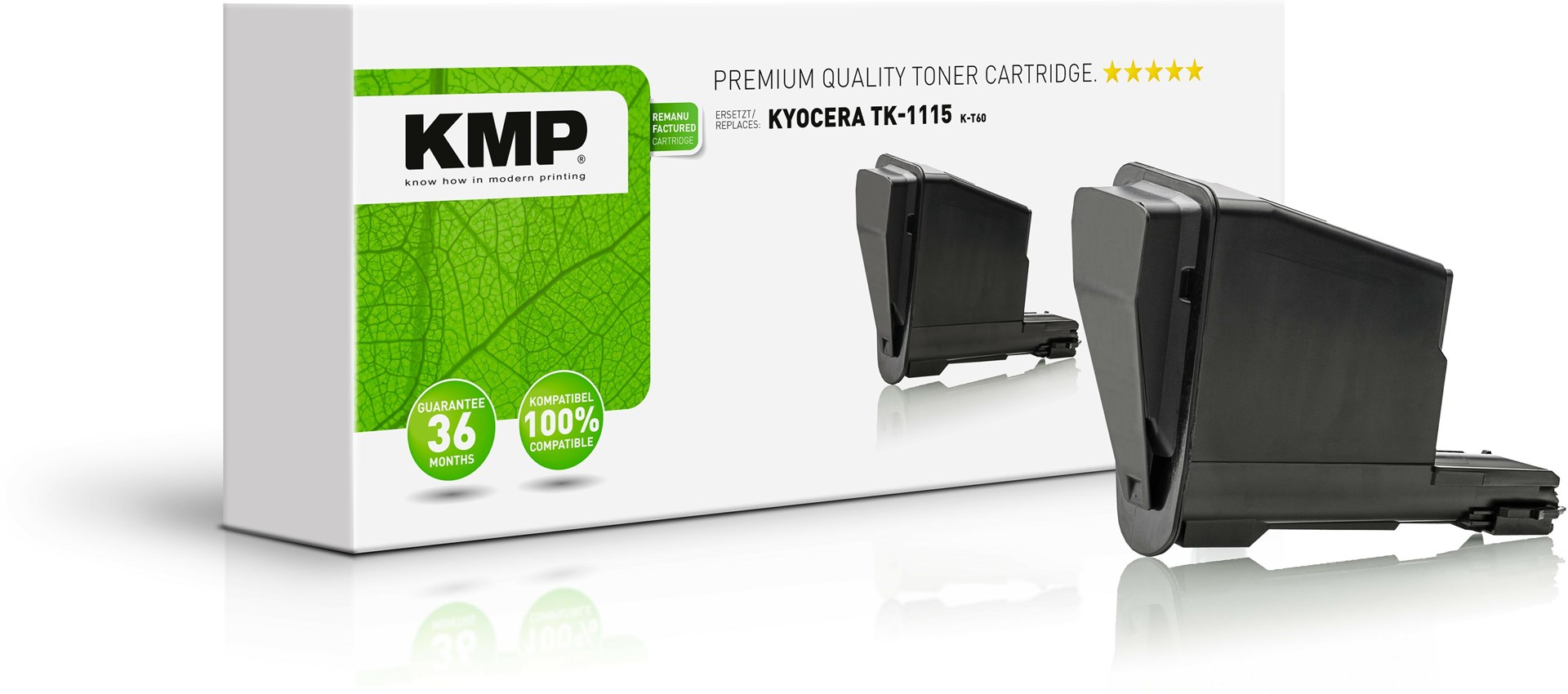 Toner KMP K-T103 (zamjenski za Kyocera TK-1115) crna boja-0