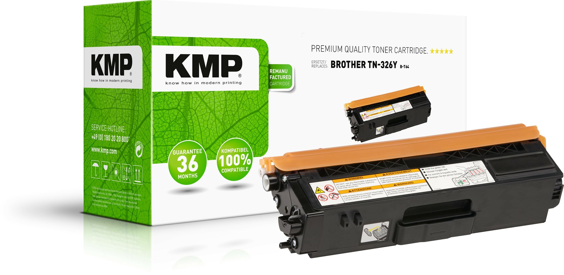 Toner KMP B-T64 (zamjenski za Brother TN-247Y) žuta boja