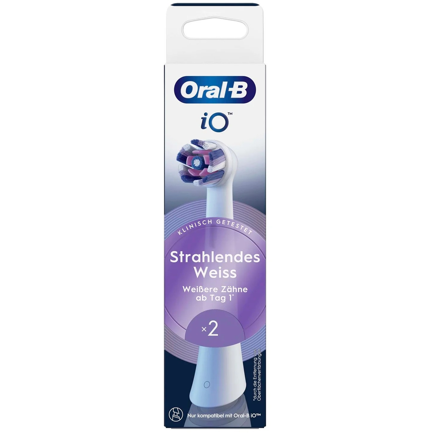 Oral-B iO AufsteckbÃ¼rsten Radiant White 2er-1