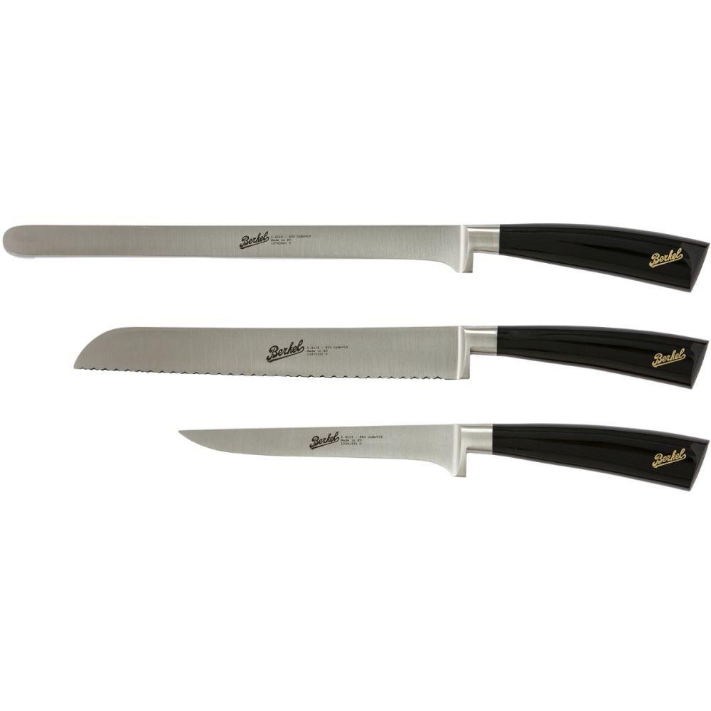 Set za rezanje pršuta BERKEL Elegance (sjajna crna boja)