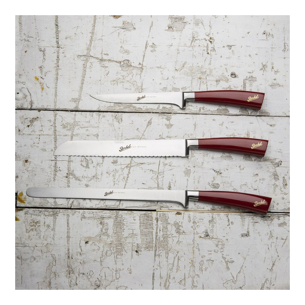 Set za rezanje pršuta BERKEL Elegance, 3-dijelni, crvena boja-2