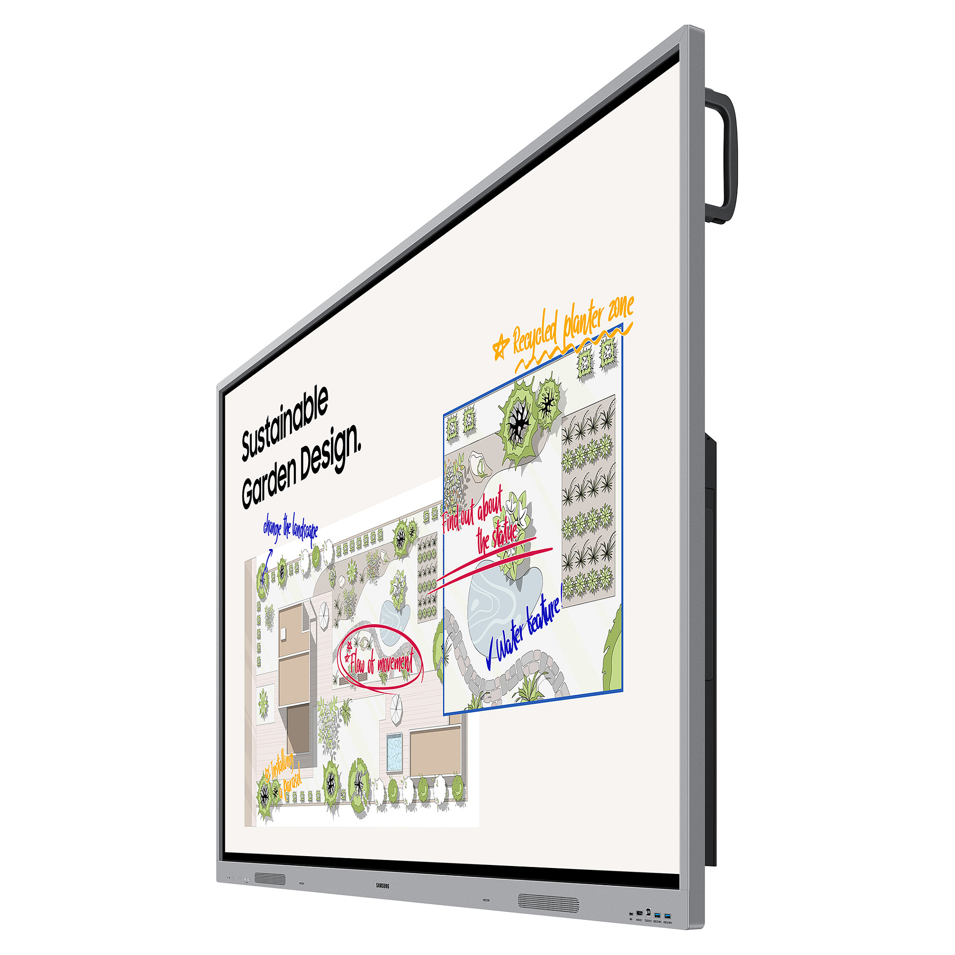 163,8cm/65" (3840x2160) Samsung WE65FX 16:9 4K IPS 8ms HDMI USB-C USB LAN VESA Speaker Touch 16/7 Black-8