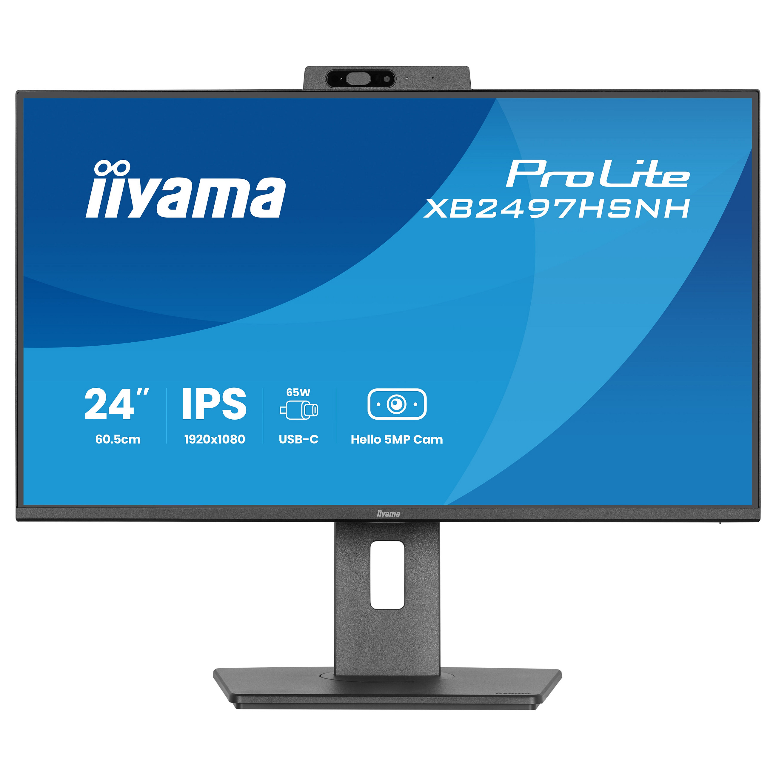 Monitor IIYAMA ProLite XB2497HSNH-B1 23.8" (IPS, Full HD, 100Hz, 1ms, USB-C 65W, crna boja)-2
