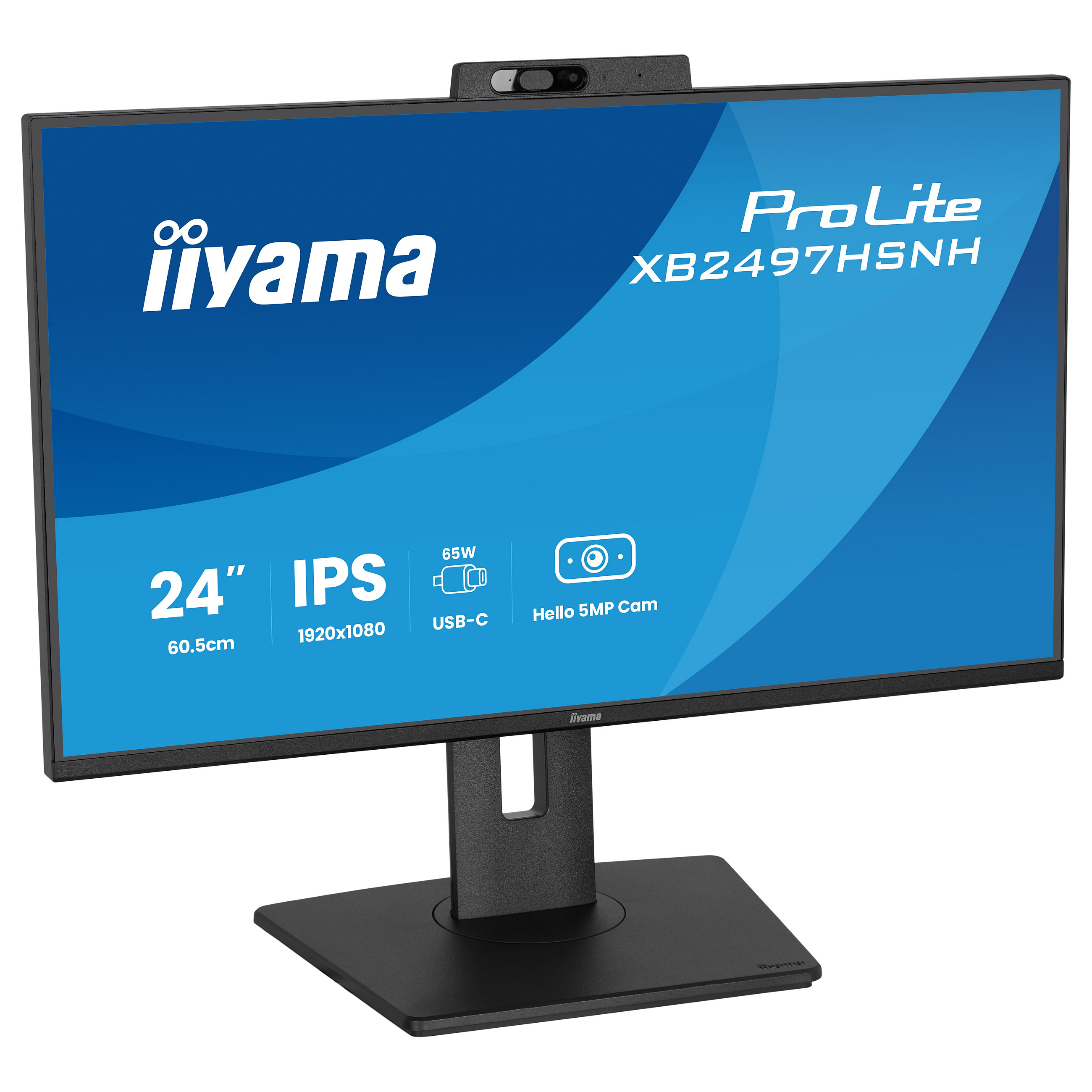 Monitor IIYAMA ProLite XB2497HSNH-B1 23.8" (IPS, Full HD, 100Hz, 1ms, USB-C 65W, crna boja)-5