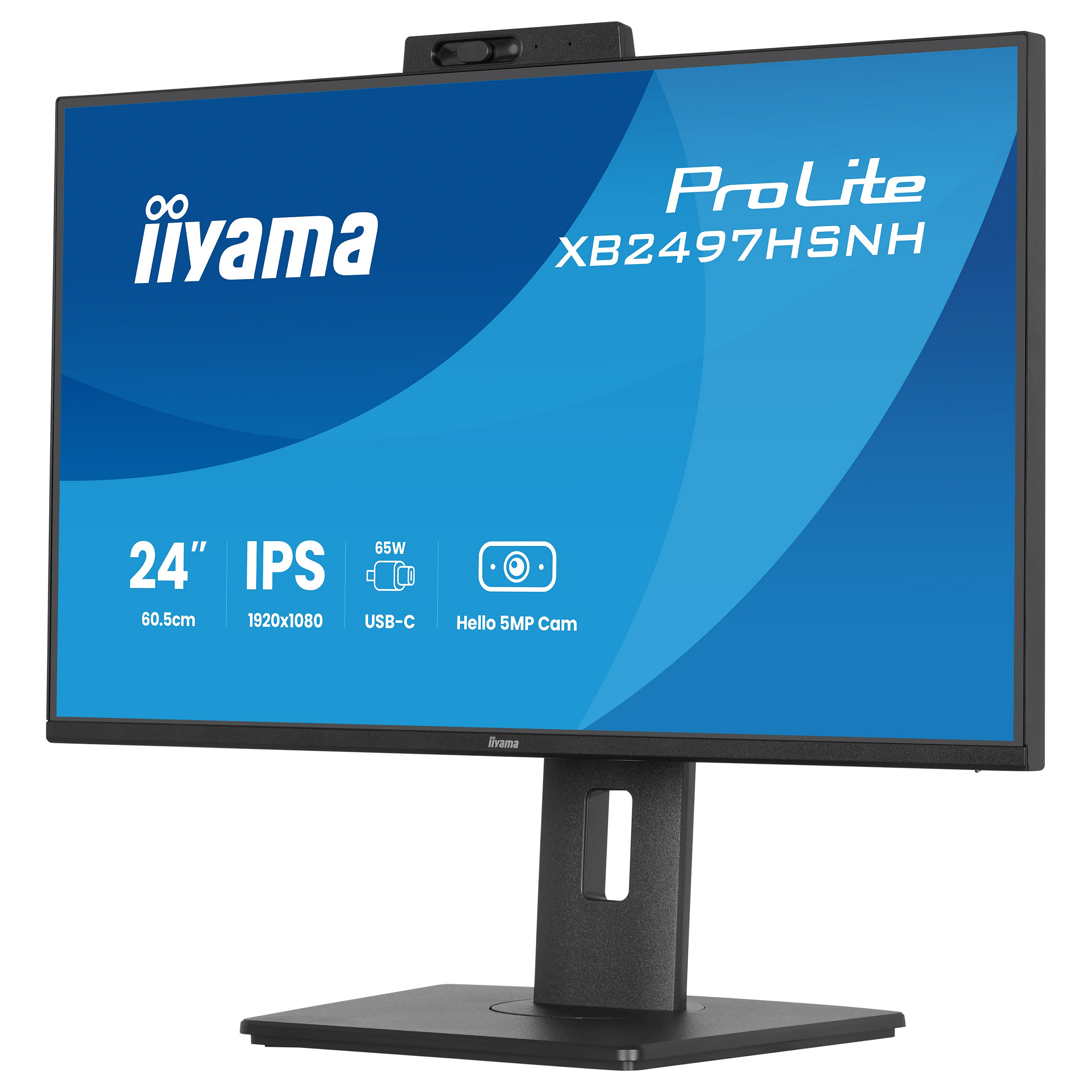 Monitor IIYAMA ProLite XB2497HSNH-B1 23.8" (IPS, Full HD, 100Hz, 1ms, USB-C 65W, crna boja)-6