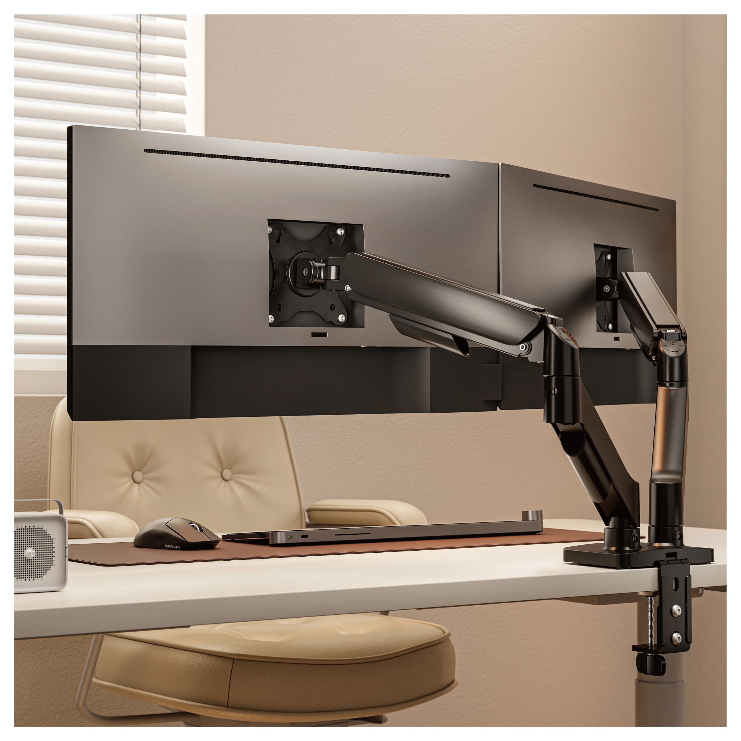 Stolni nosač za 2 monitora EQUIP 650133 (17"-32", do 9kg)-6