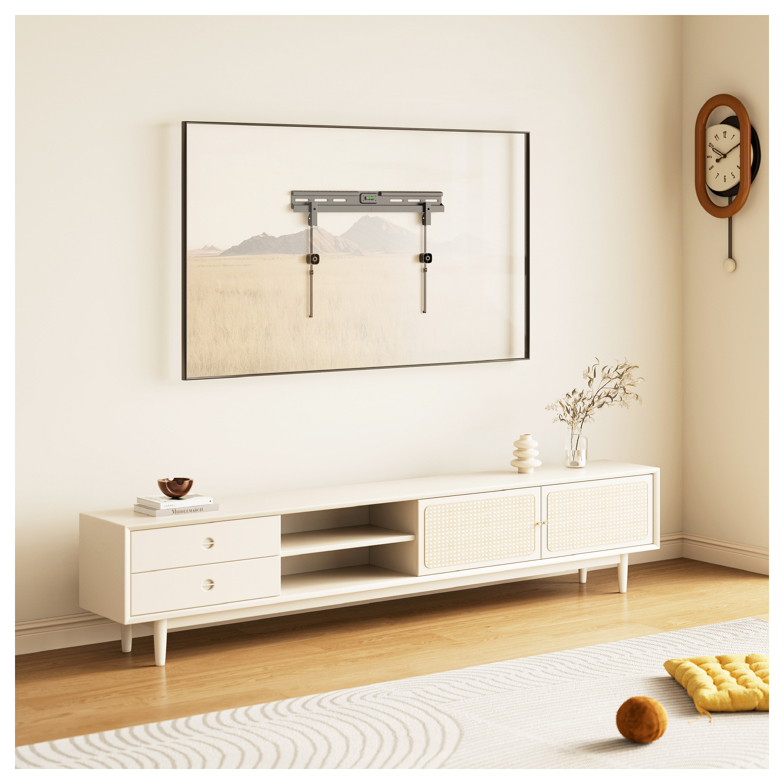 Stalak za TV EQUIP Pro No-Drill 650615 (37"-86", do 60kg) crna boja-8
