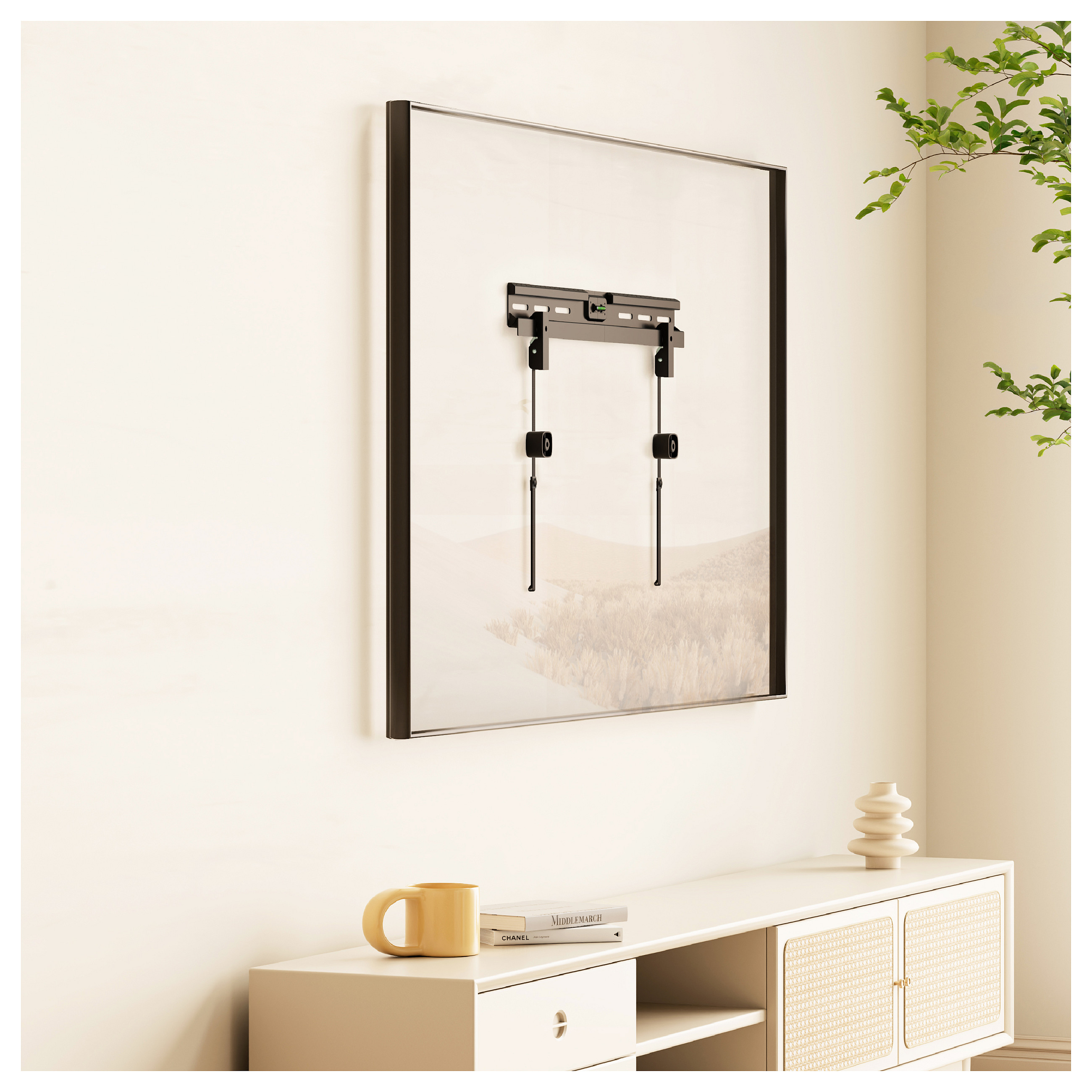 Stalak za TV EQUIP Pro No-Drill 650615 (37"-86", do 60kg) crna boja-9