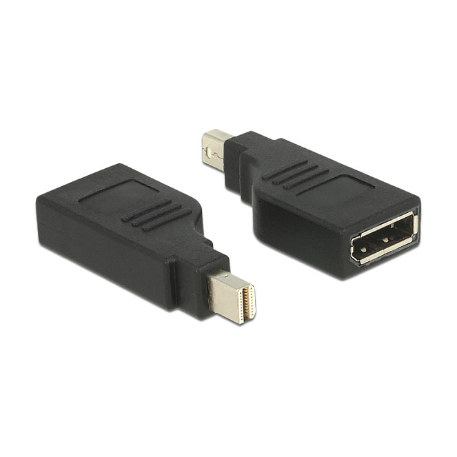 Adapter DELOCK 65626 mini DisplayPort 1.2 na DisplayPort (4K 60Hz, 90° kutni)-0