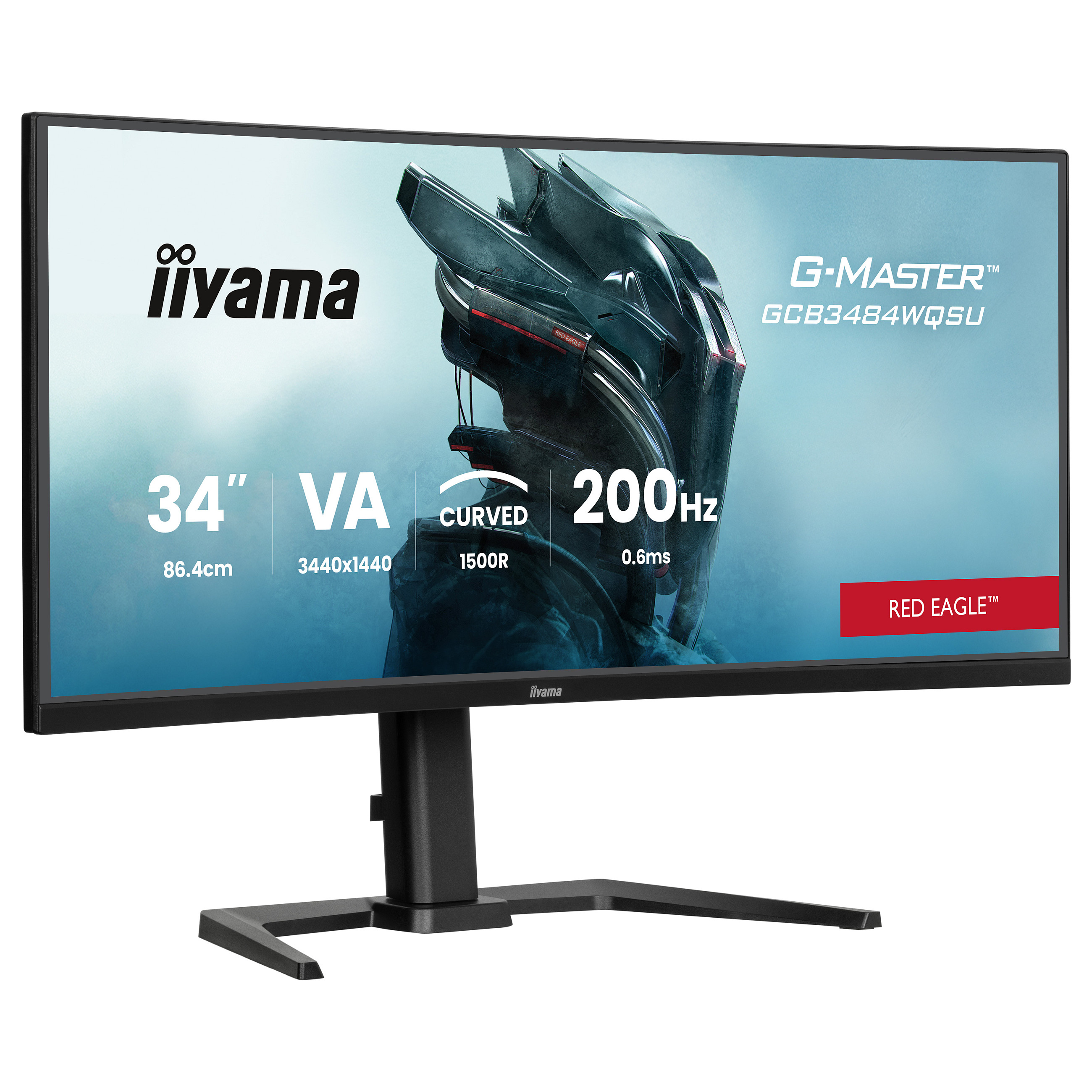 Monitor IIYAMA G-Master GCB3484WQSU-B2 34" (VA, UWQHD, 200Hz, 0.4ms, FreeSync Premium, HDR400, zakrivljeni)-1