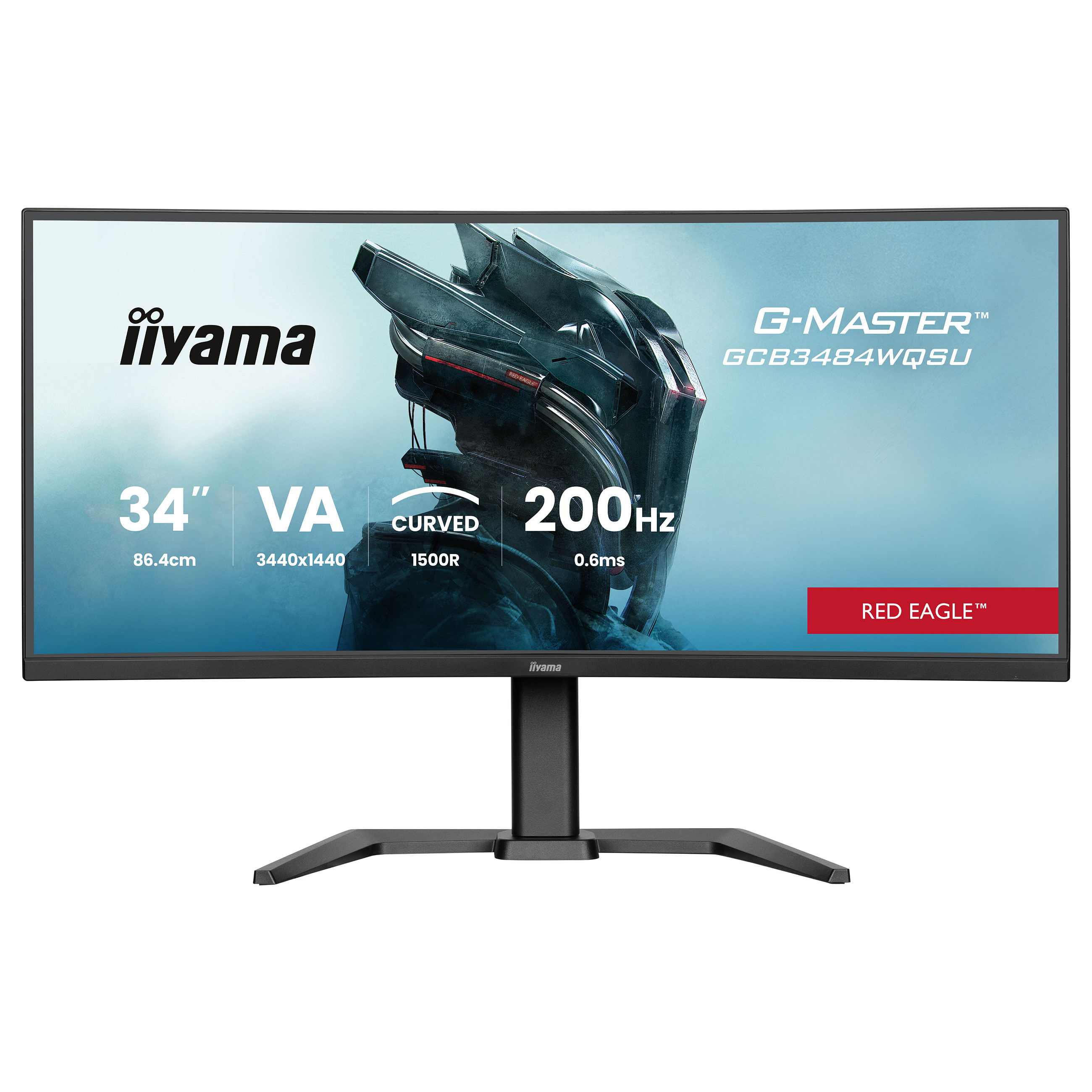 Monitor IIYAMA G-Master GCB3484WQSU-B2 34" (VA, UWQHD, 200Hz, 0.4ms, FreeSync Premium, HDR400, zakrivljeni)-2