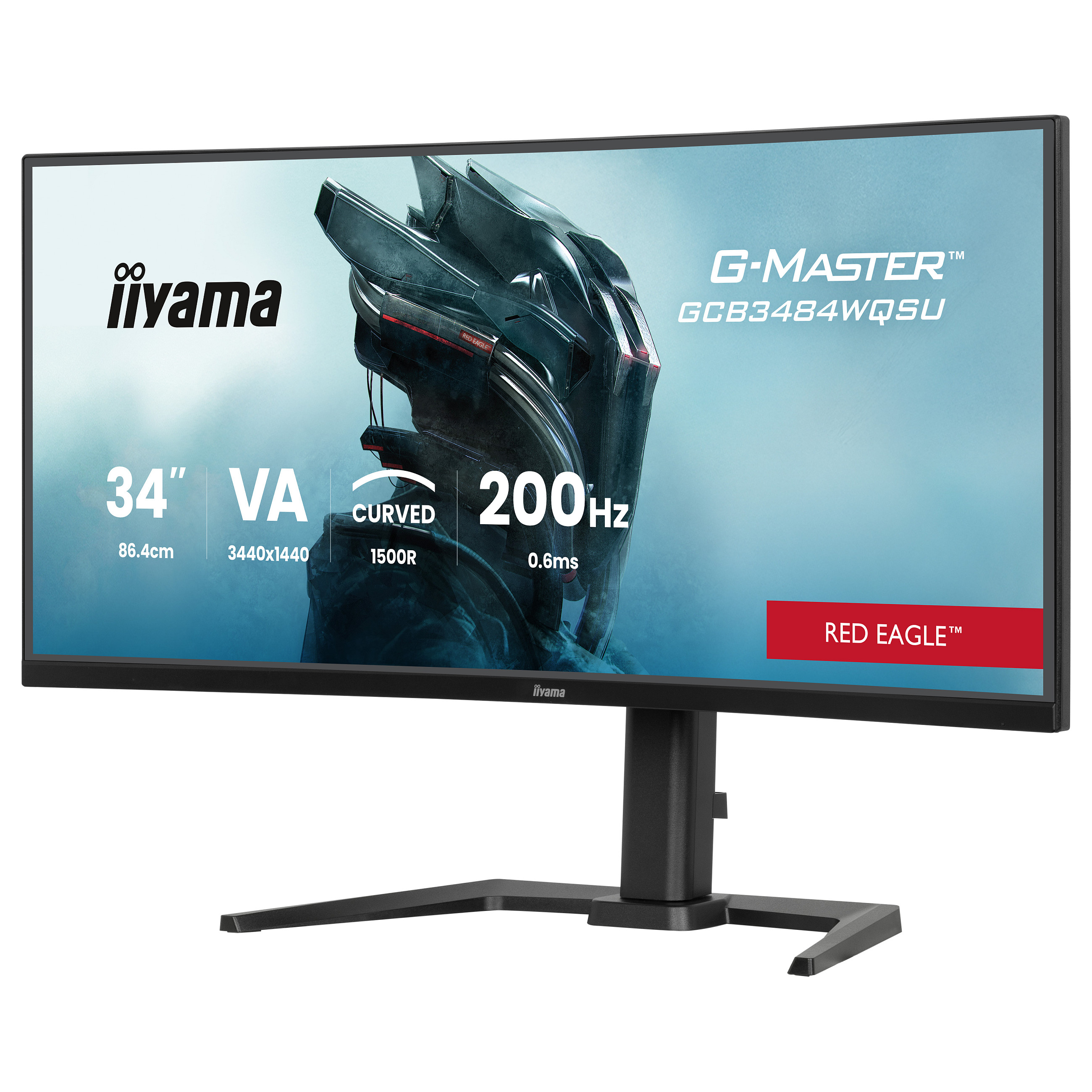 Monitor IIYAMA G-Master GCB3484WQSU-B2 34" (VA, UWQHD, 200Hz, 0.4ms, FreeSync Premium, HDR400, zakrivljeni)-3