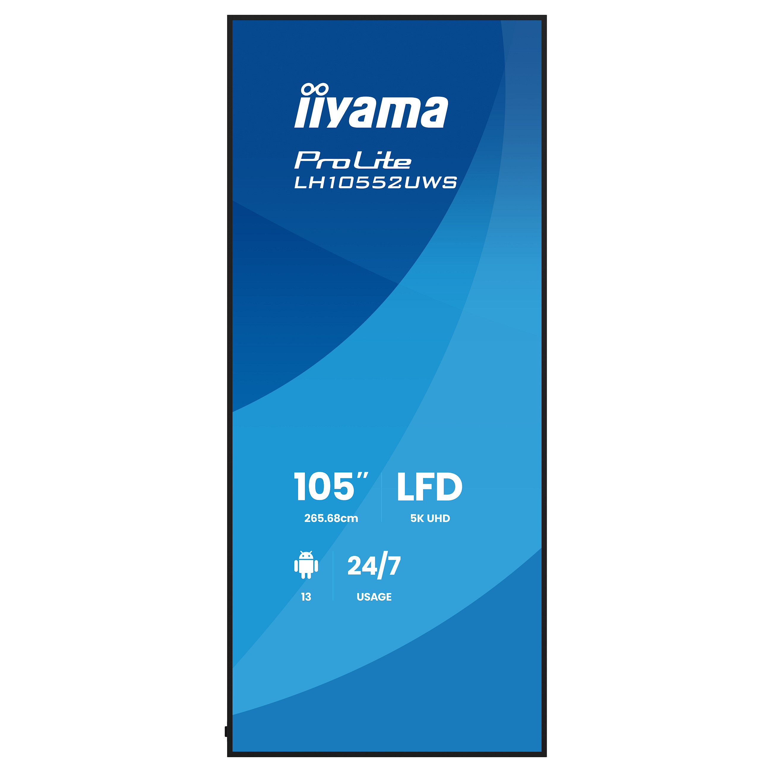 265,7cm/104.6" (5120x2160) iiyama LH10552UWS-B1AG 21:9 5K UW IPS 8ms 60Hz HDMI DisplayPort USB-C RJ45 RS-232c VESA Speaker WiFi Black-3