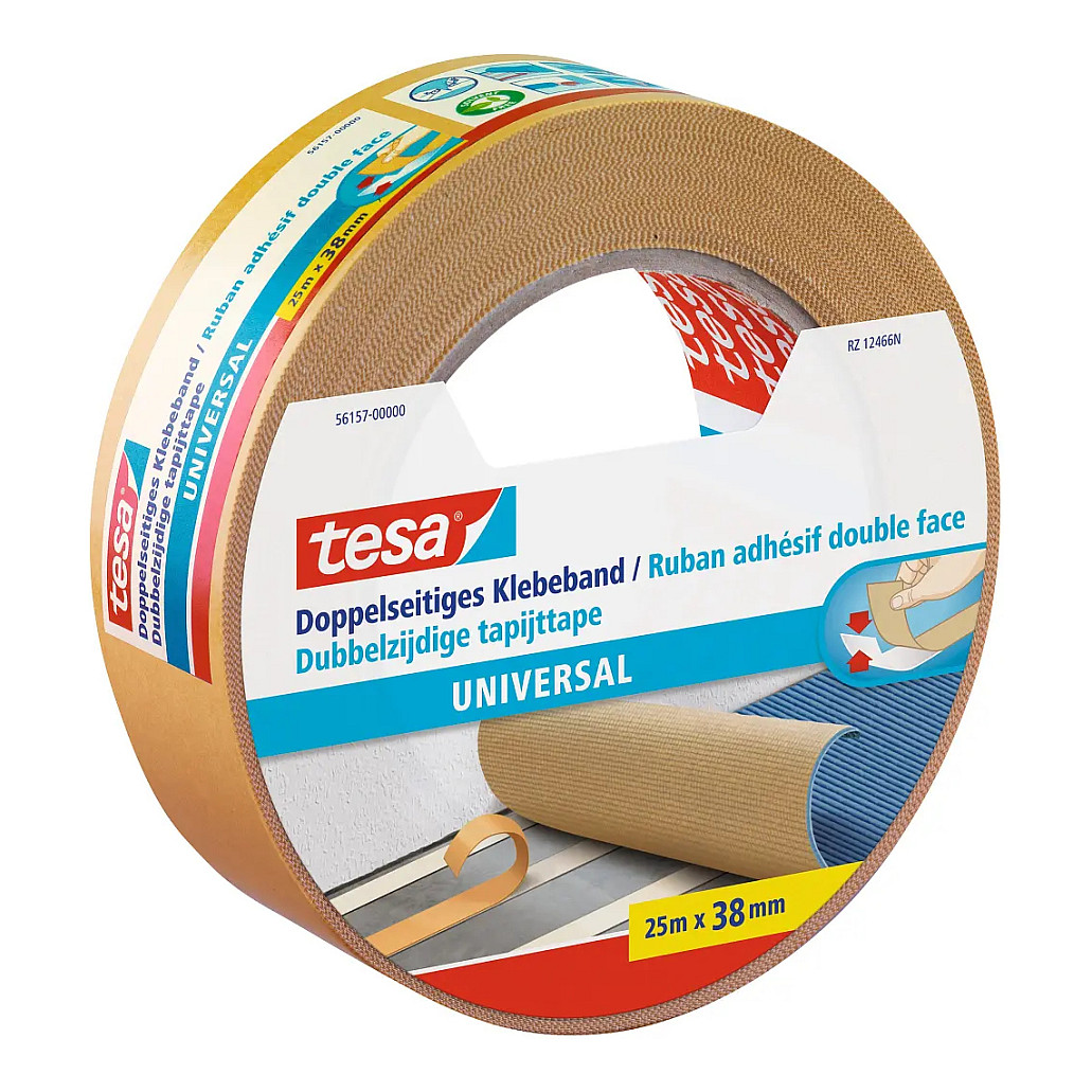 tesa doppelseitiges Klebeband 38 mm x 25 m weiÃŸ