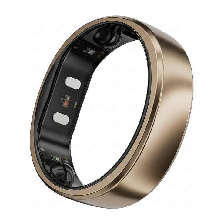 RingConn Smart Ring Gen2 Air fÃ¼r Frauen und MÃ¤nner - Schlaf- und Fitness Tracking Wearable - Herzfrequenz - DÃ¼nengold GrÃ¶ÃŸe 12-0
