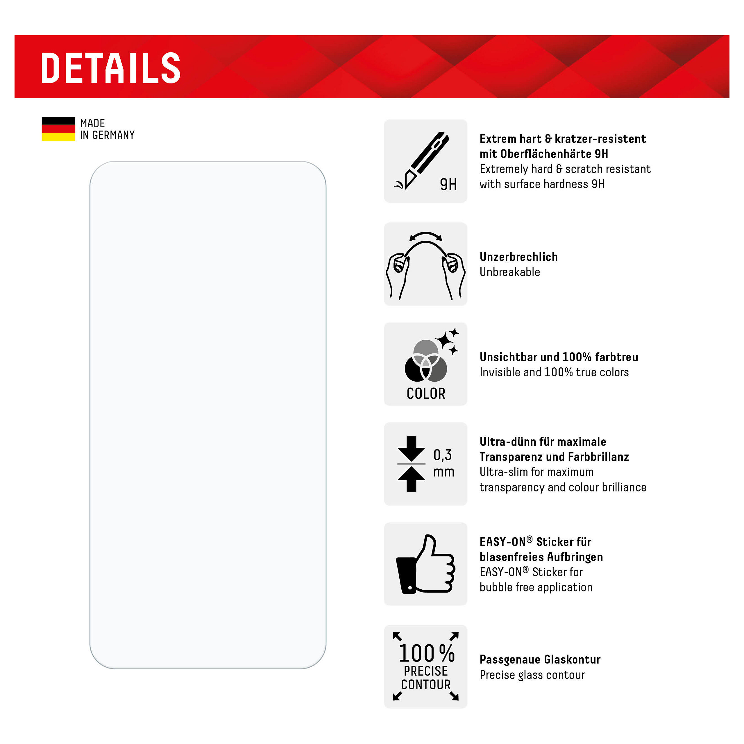 Zaštitno staklo DISPLEX Smart Glass 9H za Samsung Galaxy A35 / A55 5G-1