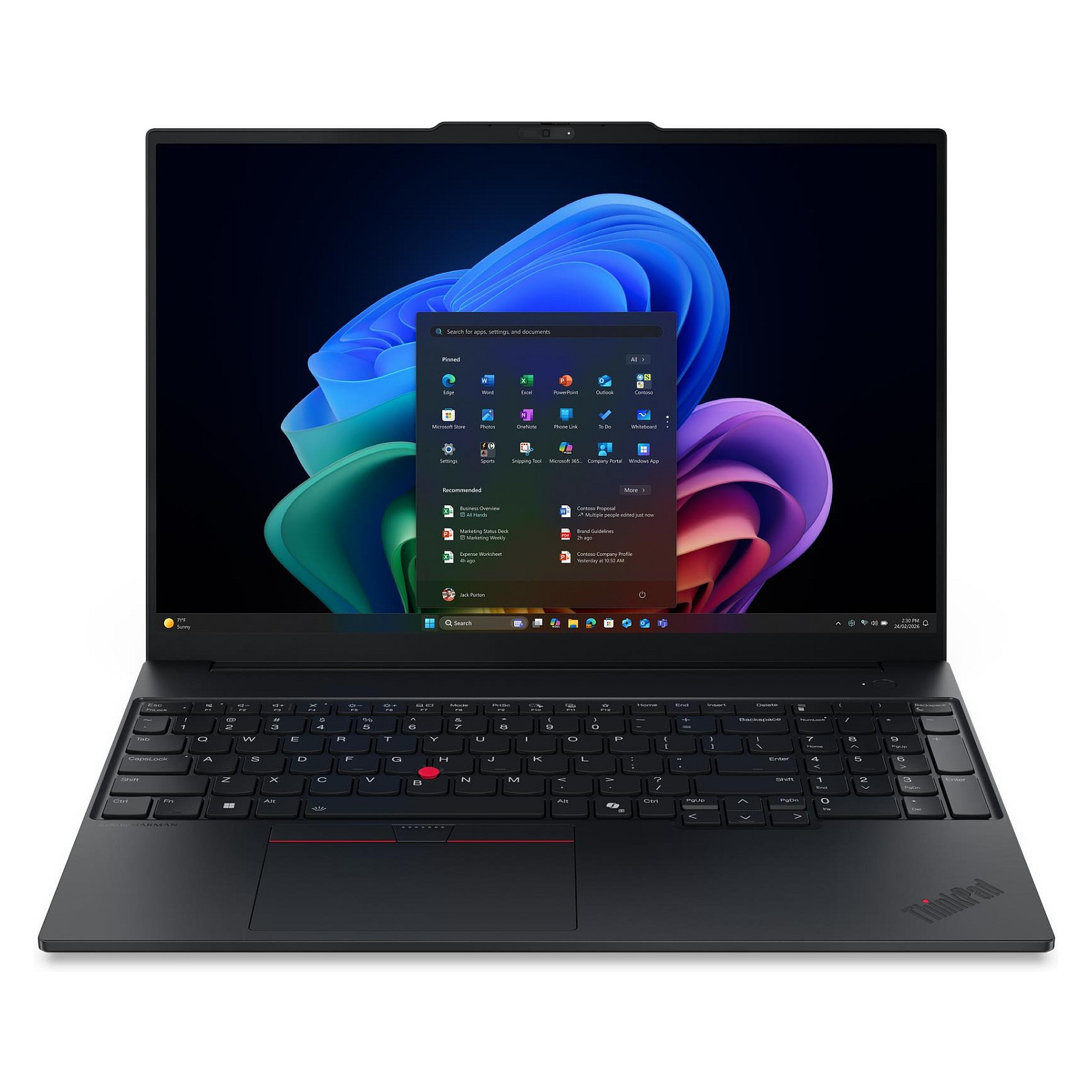 Laptop LENOVO ThinkPad E16 G4 (16", IPS, WUXGA, Intel Core Ultra 7 355, 32GB, 512GB SSD, Intel Graphics, Windows 11 Pro, Non-HR tipkovnica, Crna)-0