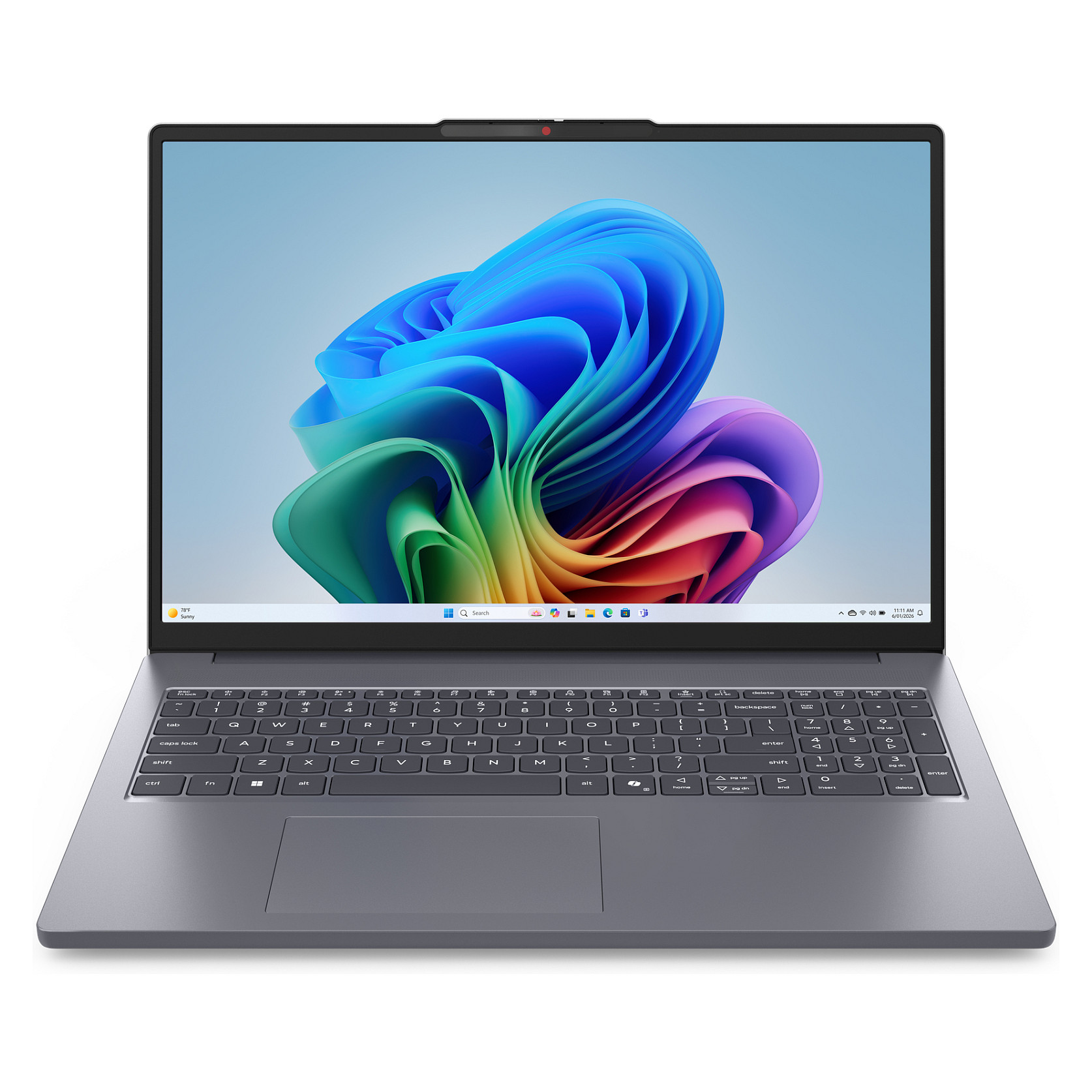 Laptop LENOVO IdeaPad Slim 3 16IPH11 (16", IPS, WUXGA, Intel Core Ultra 5 322, 8GB, 512GB SSD, Intel Graphics, Windows 11 Home, DE tipkovnica, Siva)-0