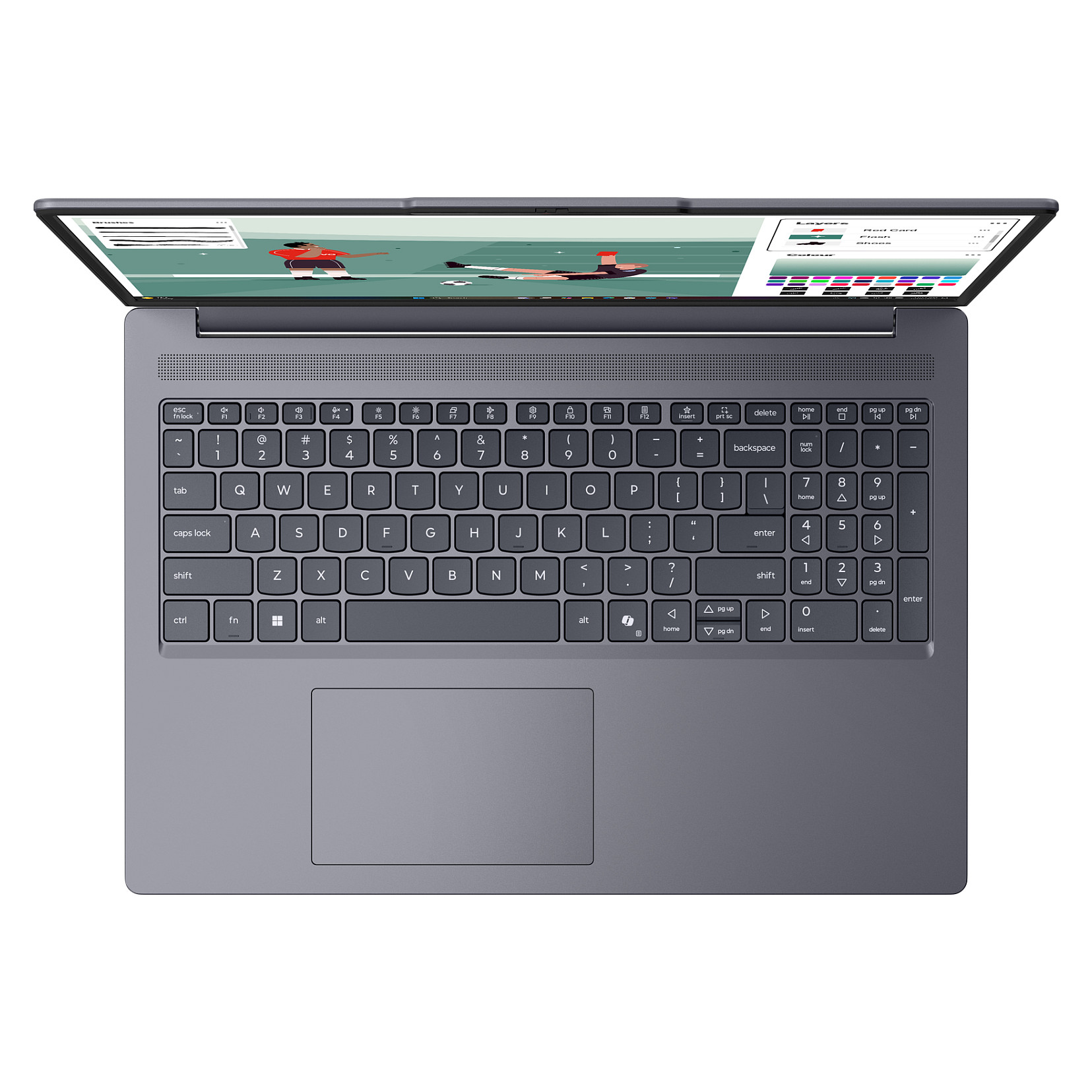 Laptop LENOVO IdeaPad Slim 3 16IPH11 (16", IPS, WUXGA, Intel Core Ultra 5 322, 8GB, 512GB SSD, Intel Graphics, Windows 11 Home, DE tipkovnica, Siva)-1