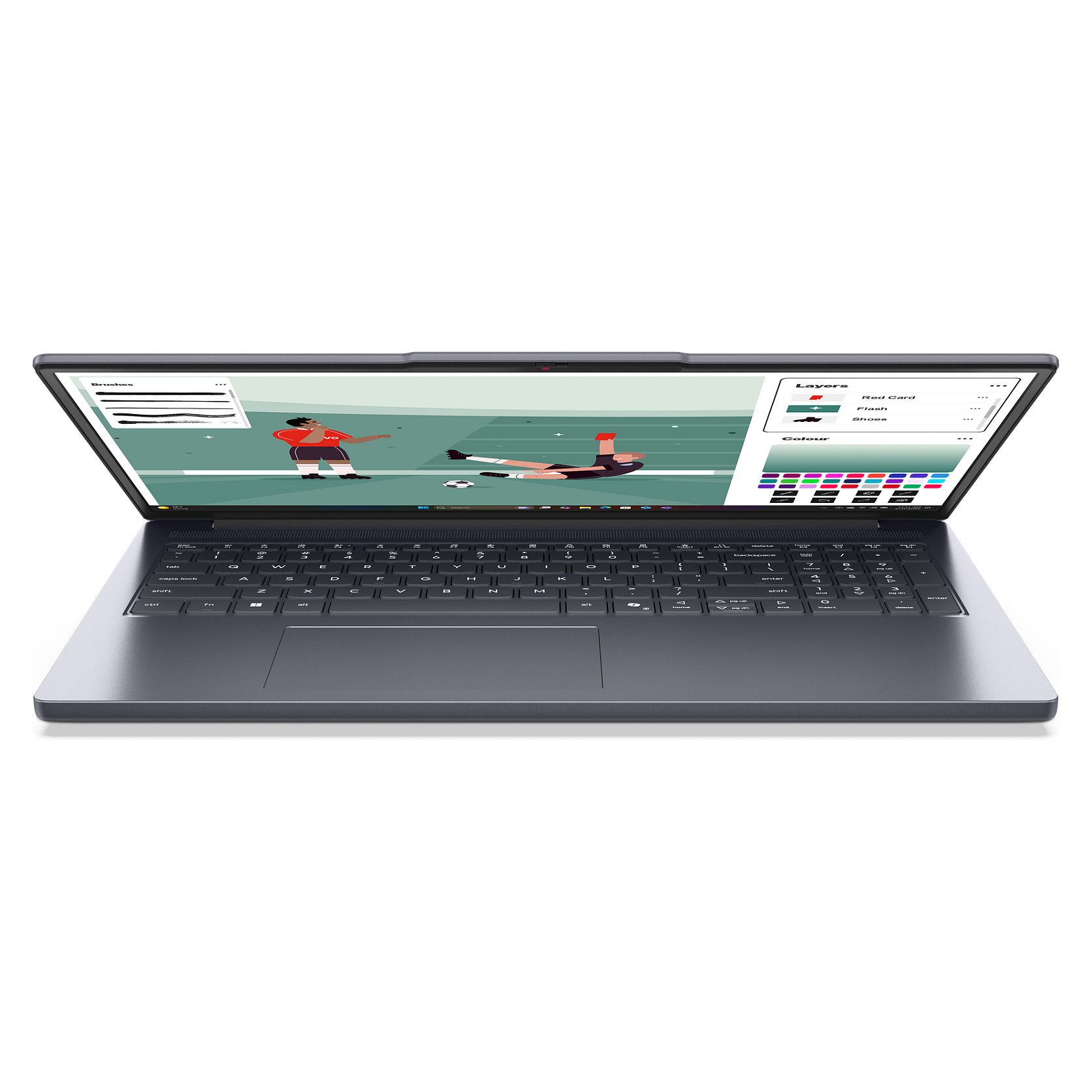 Laptop LENOVO IdeaPad Slim 3 16IPH11 (16", IPS, WUXGA, Intel Core Ultra 5 322, 8GB, 512GB SSD, Intel Graphics, Windows 11 Home, DE tipkovnica, Siva)-11