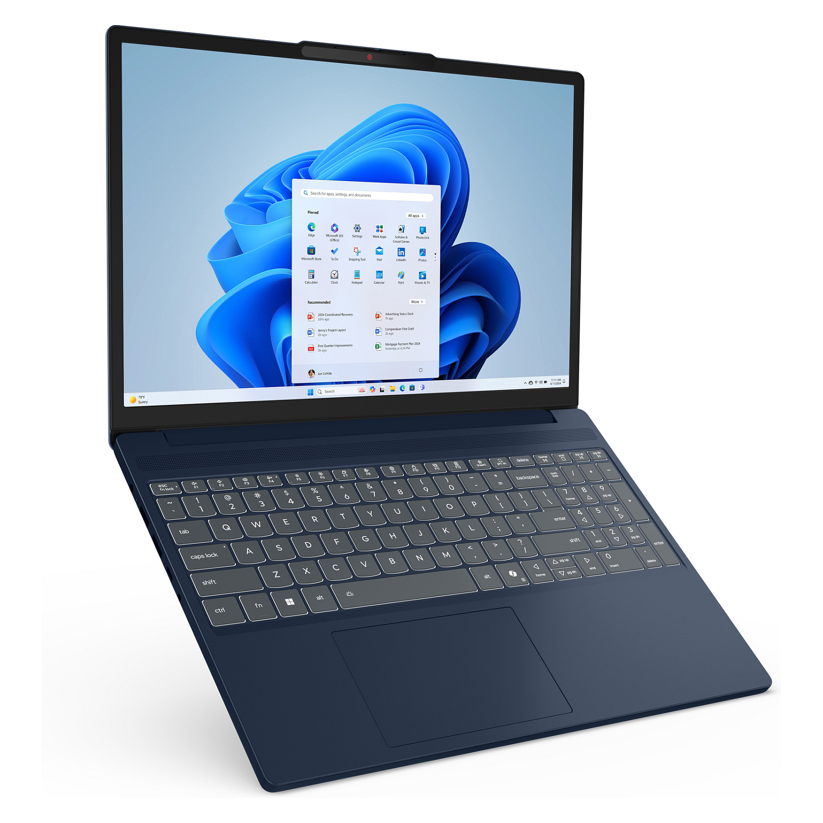 Laptop LENOVO IdeaPad Slim 3 (15.6", Full HD, AMD Ryzen 5 7520U, 16GB, 512GB SSD, AMD Radeon 610M, Windows 11 Home, HR tipkovnica, Siva)-1