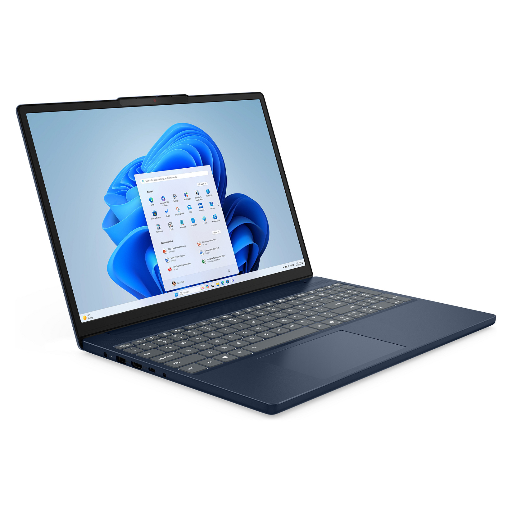 Laptop LENOVO IdeaPad Slim 3 (15.6", Full HD, AMD Ryzen 5 7520U, 16GB, 512GB SSD, AMD Radeon 610M, Windows 11 Home, HR tipkovnica, Siva)-5