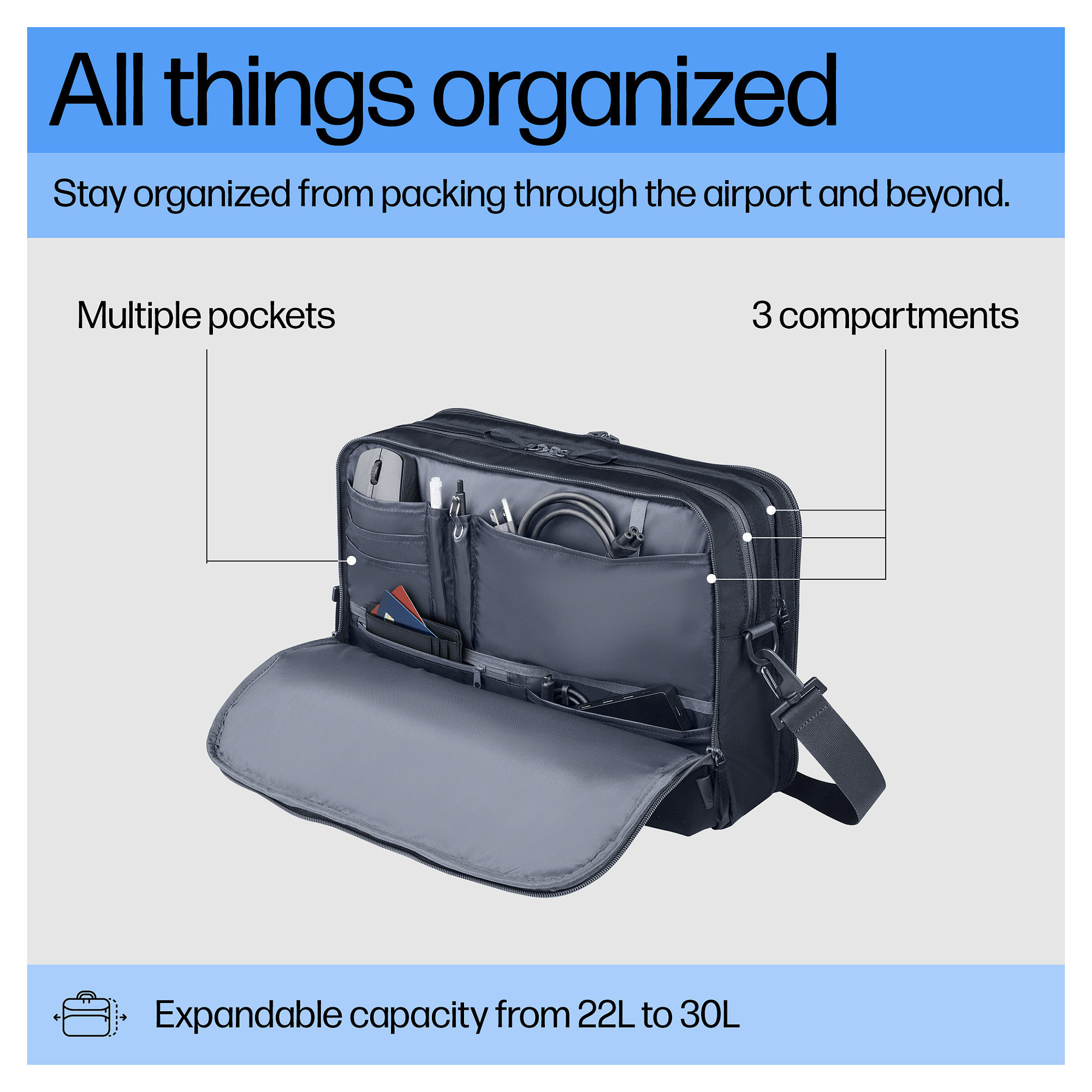 HP Travel Plus 22L 16-inch Laptop Bag-1
