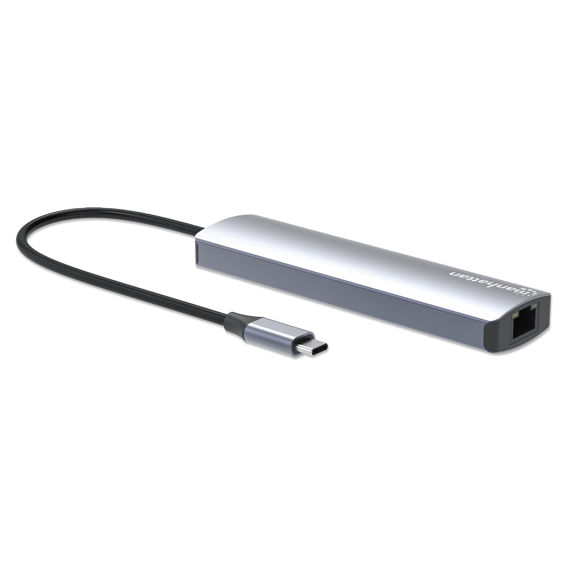 USB-C Dock MANHATTAN 6-u-1 4K HDMI, 153959-1