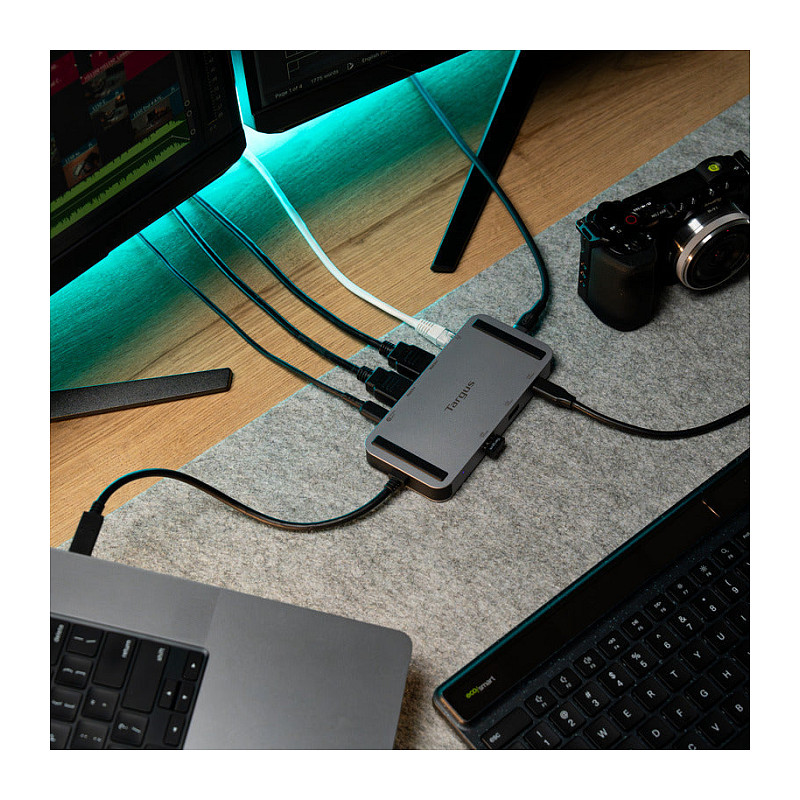 Docking station TARGUS DOCK431GLZ USB4 (Dual 4K HDMI, 100W PD)-9