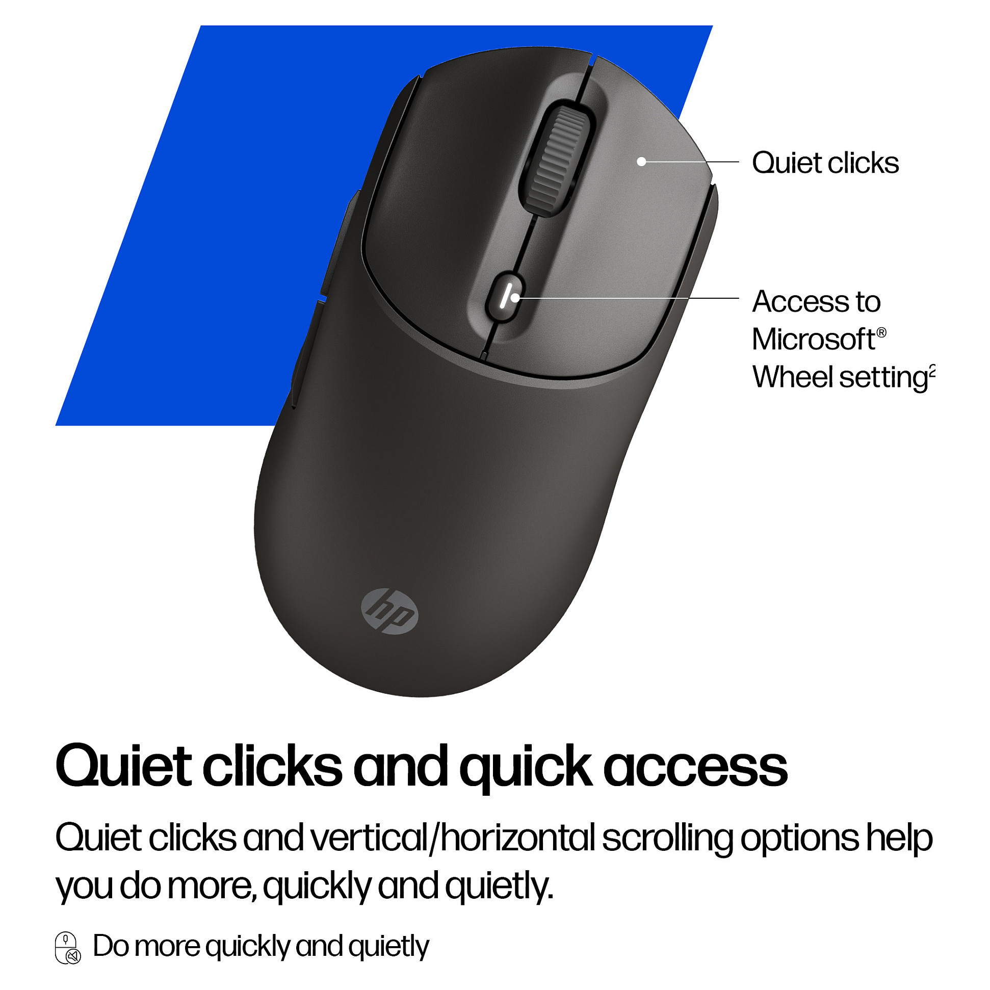 HP 405 Quiet Wireless-Maus EMEA-INT, schwarz-6