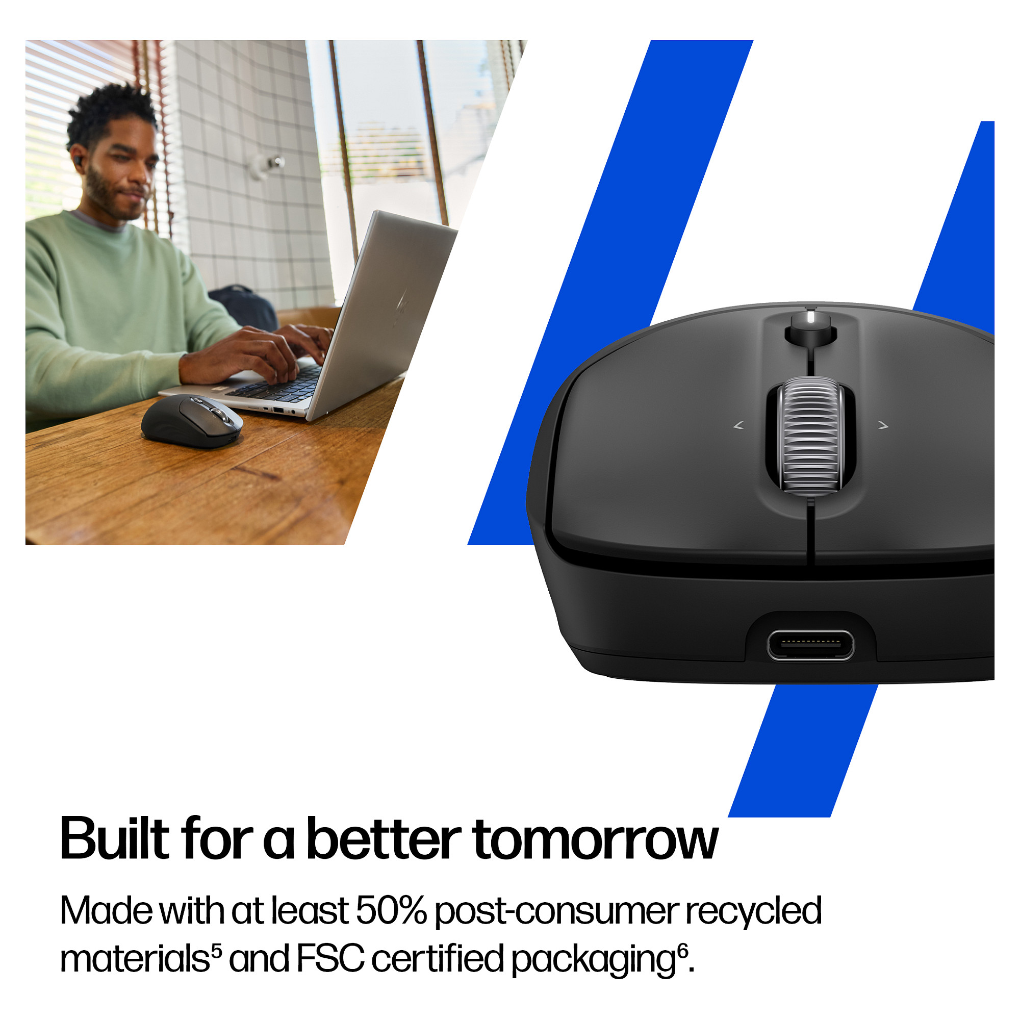 Bežični miš HP 705 Multi-Device Rechargeable, srebrna boja-7