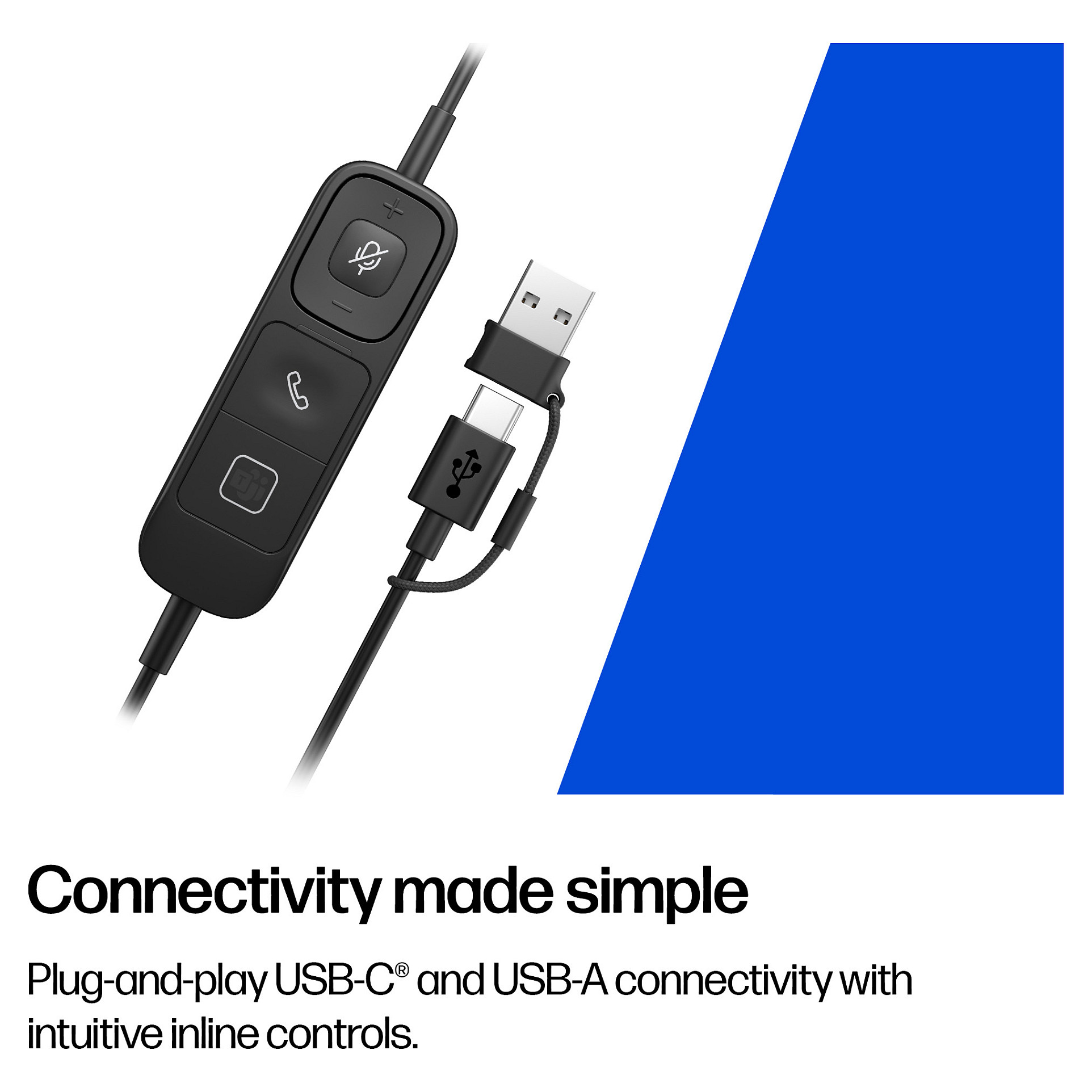 Slušalice HP Poly Mission 615 (žične, USB-C, mikrofon, crne)-4
