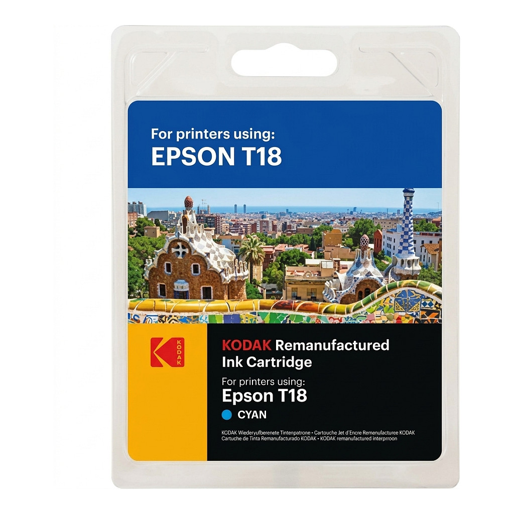 Tinta KODAK 185E018002 zamjenska za Epson 18XL (T1812), plava boja-0