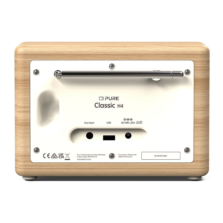 Digitalni radio PURE Classic H4 (DAB+/FM, Bluetooth 5.3, 10 W, bijela/hrast boja)-3