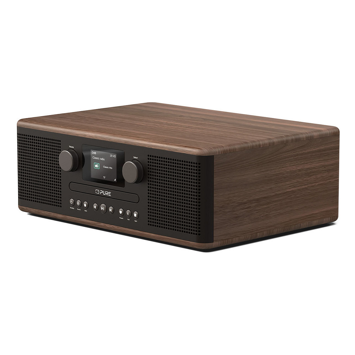 Digitalni radio PURE Classic C-D6 (DAB+/FM, Bluetooth, CD) boja oraha-1