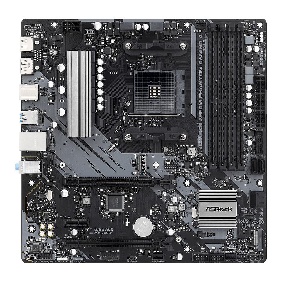 ASRock A520M Phantom Gaming 4 AM4 mATX HDMI/DP DDR4 retail