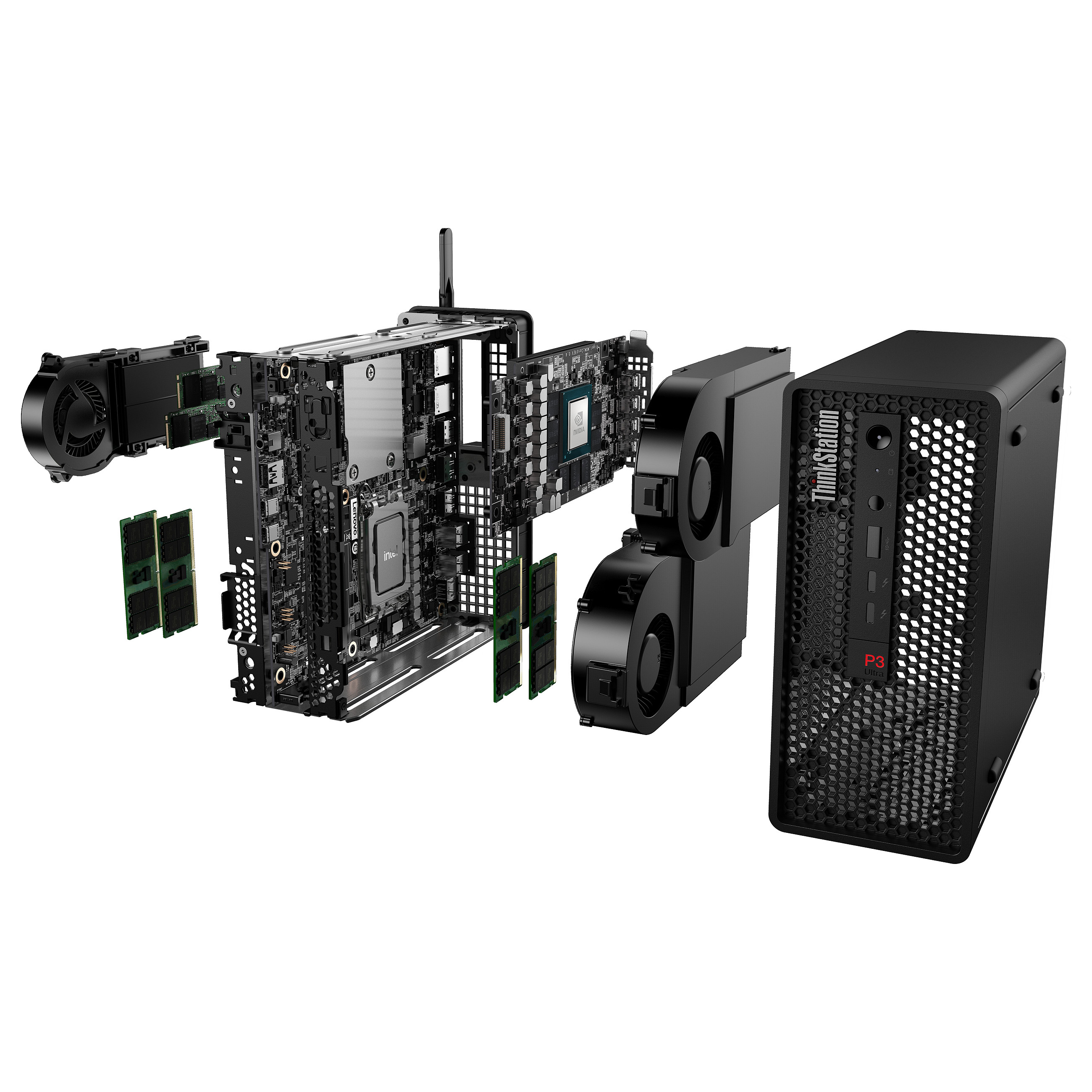 Desktop računalo LENOVO ThinkStation P3 Ultra (Intel Core i5-14600, 32GB RAM, 1TB SSD, NVIDIA RTX A400, Windows 11 Pro, Mini PC)-11