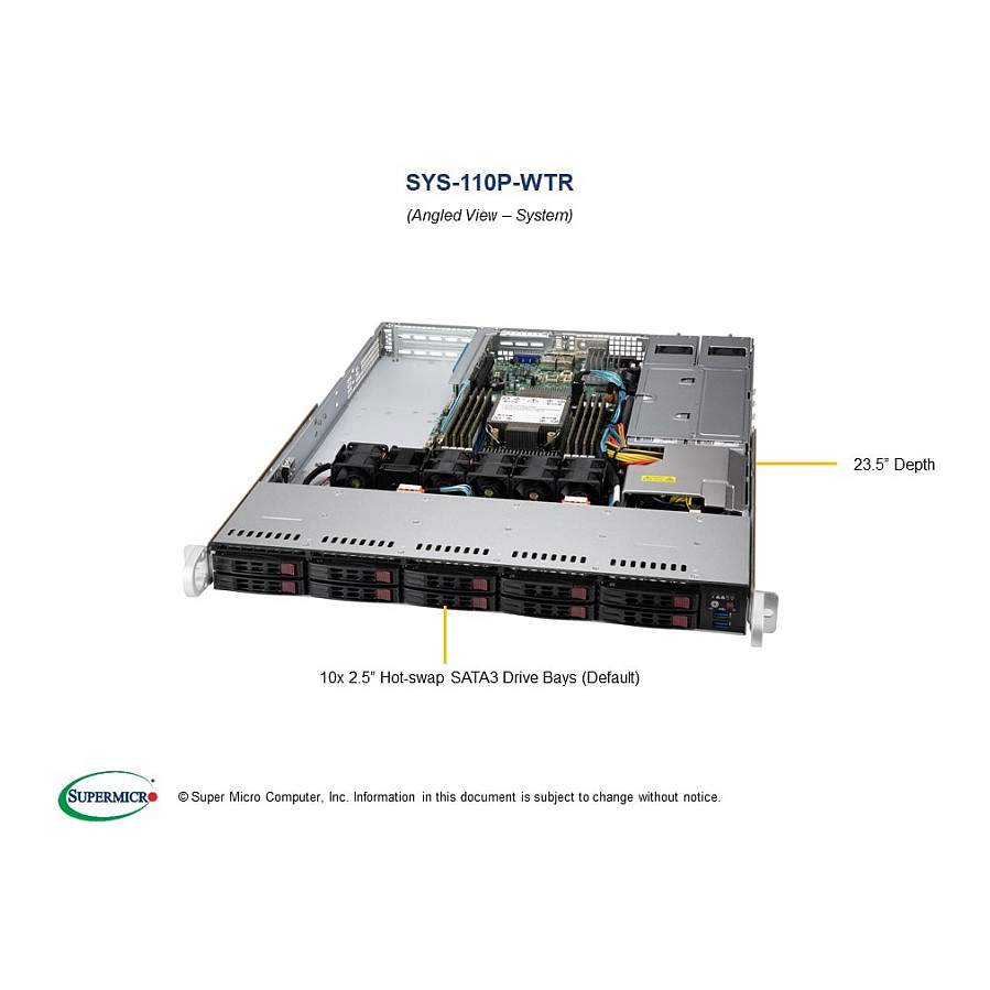 Barebone Server SUPERMICRO SYS-110P-WTR-1