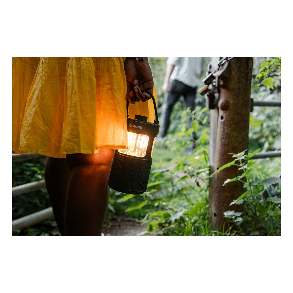 Prijenosni Bluetooth zvučnik PURE Woodland Glow (IP67, LED), zelena boja-10