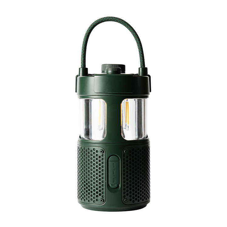 Prijenosni Bluetooth zvučnik PURE Woodland Glow (IP67, LED), zelena boja-3
