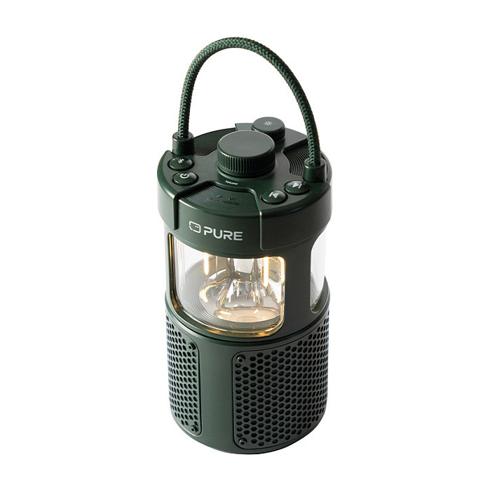 Prijenosni Bluetooth zvučnik PURE Woodland Glow (IP67, LED), zelena boja-6
