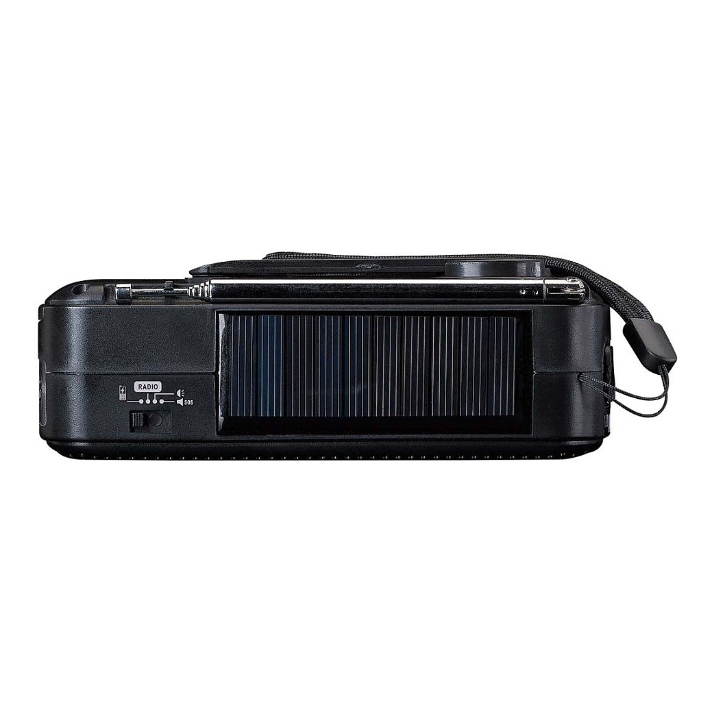 Solarni radio s ručicom LENCO MCR-113BK (Powerbank, svjetiljka), crna boja-6