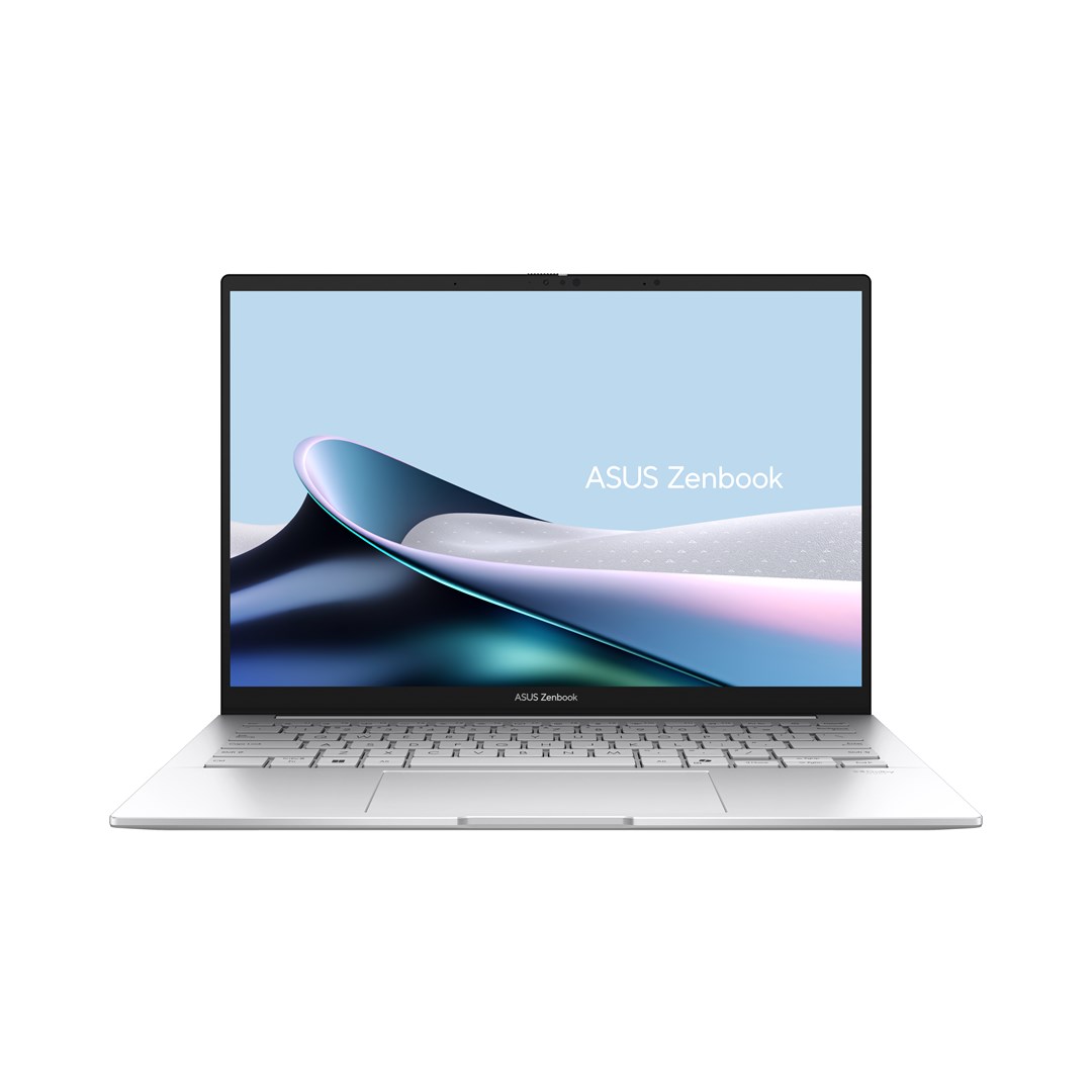 Laptop ASUS Zenbook 14 UX3405CA-QD1247W (14.0", OLED, WUXGA, Intel Core Ultra 5 225H, 16GB, 512GB SSD, Intel Arc Graphics, Windows 11, Non-HR tipkovnica, Foggy Silver)-0