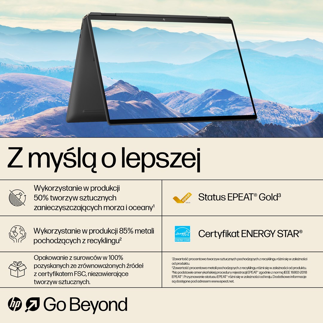 Laptop HP Spectre x360 16-aa0233nw (16", OLED, 2.8K, Intel Core Ultra 7 155H, 16GB, 1TB SSD, NVIDIA GeForce RTX 4050, Windows 11 Pro, Non-HR tipkovnica, Crna)-7