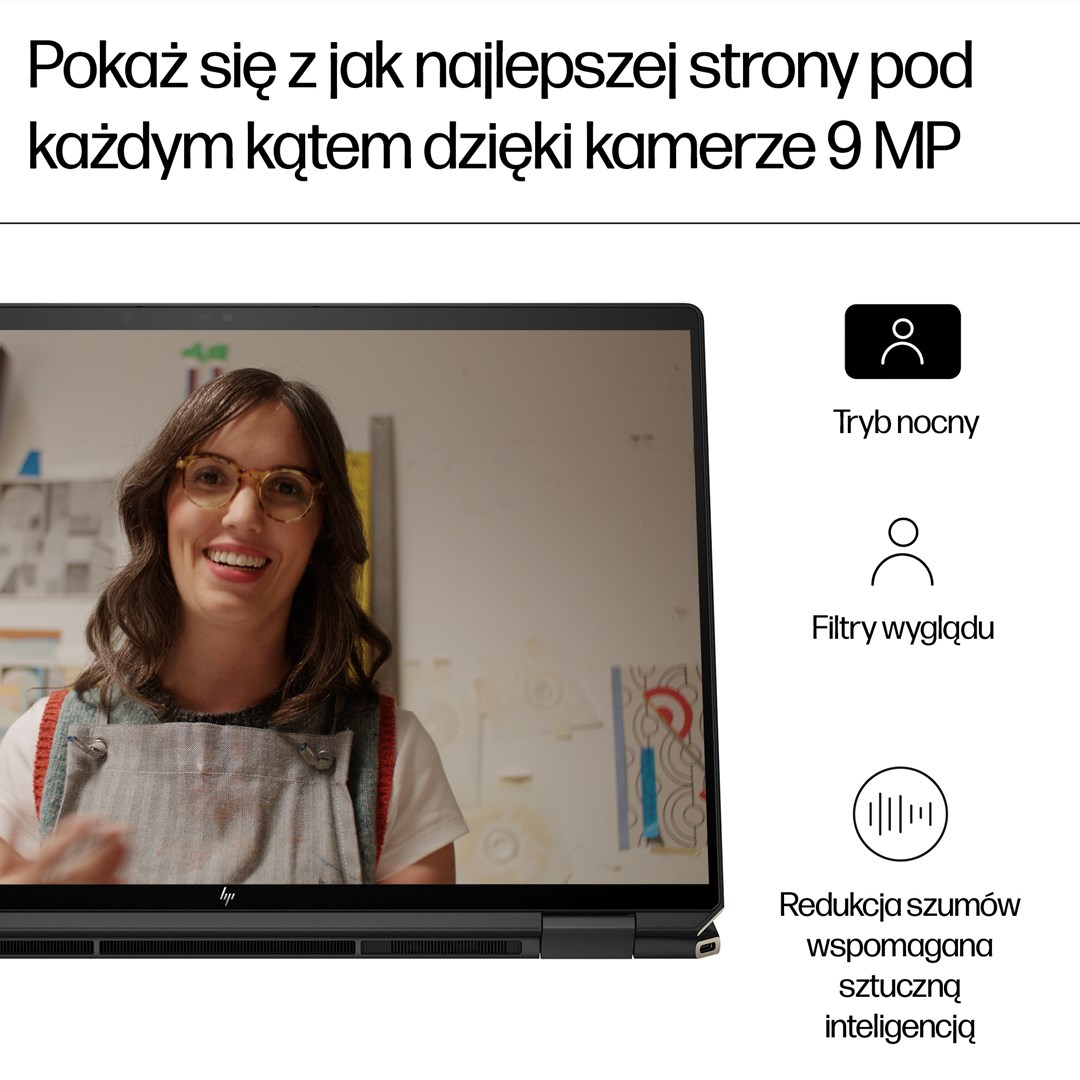 Laptop HP Spectre x360 16-aa0233nw (16", OLED, 2.8K, Intel Core Ultra 7 155H, 16GB, 1TB SSD, NVIDIA GeForce RTX 4050, Windows 11 Pro, Non-HR tipkovnica, Crna)-9