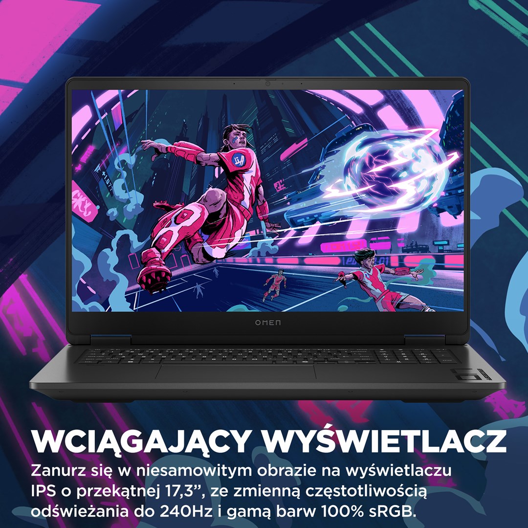 Laptop HP OMEN 17-db0128nw (17.3", IPS, Full HD, AMD Ryzen 5 8645HS, 16GB DDR5, 512GB SSD, NVIDIA GeForce RTX 4060 8GB, Windows 11, Non-HR tipkovnica, Crna)-14