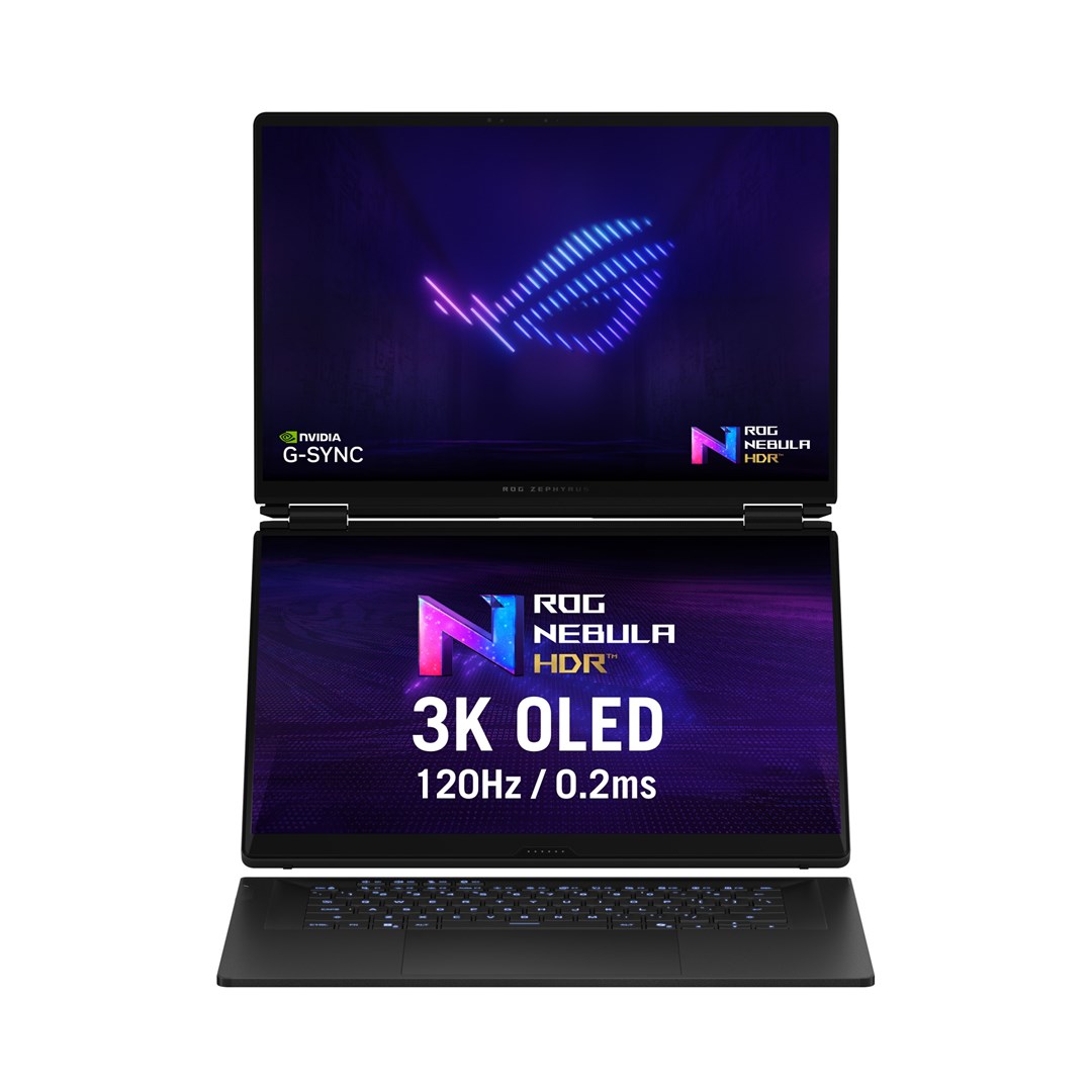 Laptop ASUS ROG Zephyrus Duo 16 GX651AX-U9322X (16.0", OLED, 3K, Intel Core Ultra 9 386H, 32GB, 2TB SSD, NVIDIA GeForce RTX 5090 24GB, Windows 11 Pro, Non-HR tipkovnica, Stellar Grey)-1
