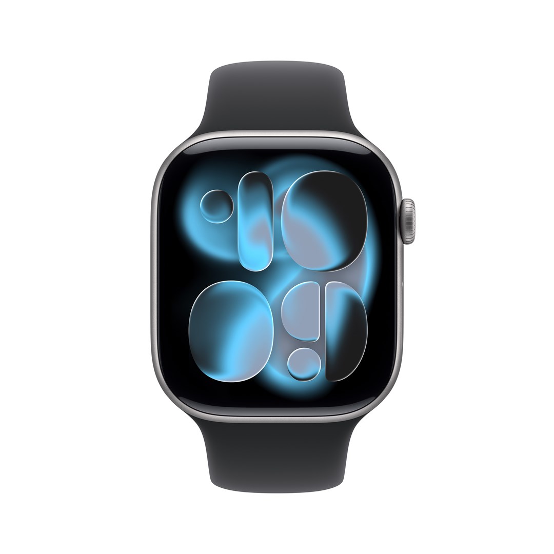 Apple Watch Series 11 GPS 46mm Space Grey Aluminium Case with Black Sport Band - M/L-1